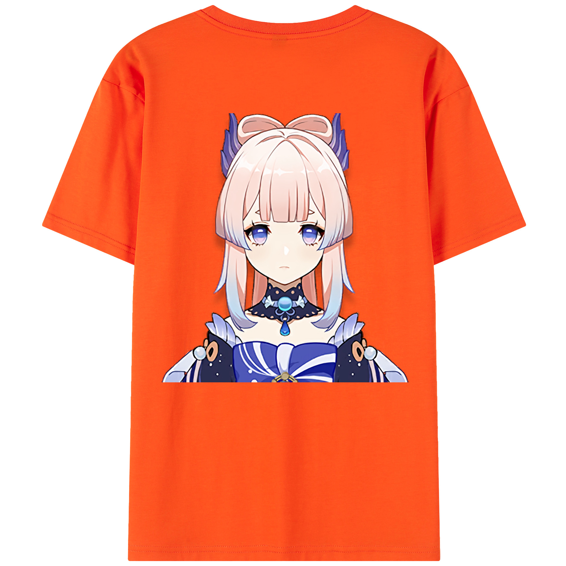 げんし神 珊瑚宮心海 サンゴノミヤ・ココミ genshin Sangonomiya Kokomi 綿100％半袖Tシャツ（背面プリント）