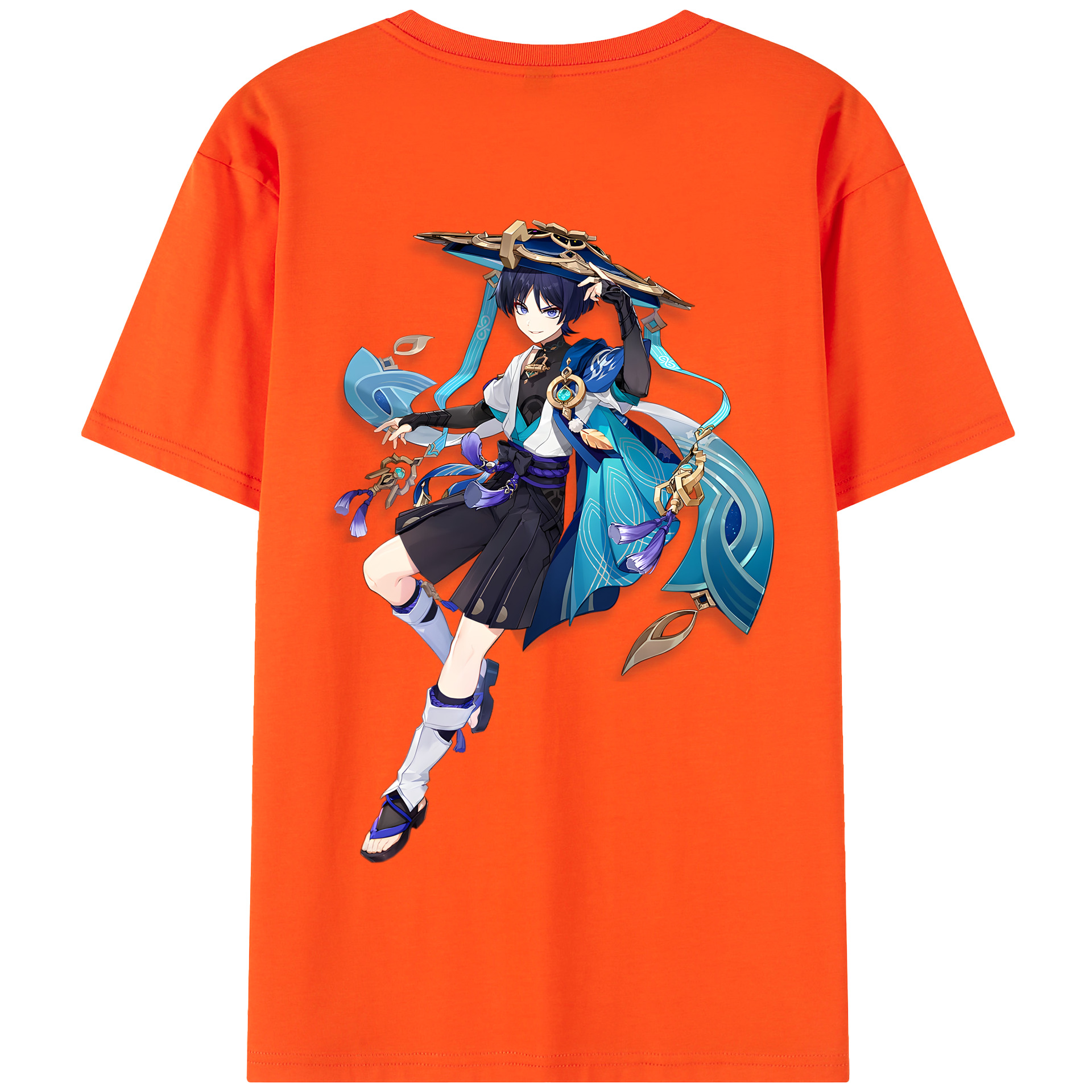 げんし神 さんペい genshin Sanpei 綿100％半袖Tシャツ（背面プリント）
