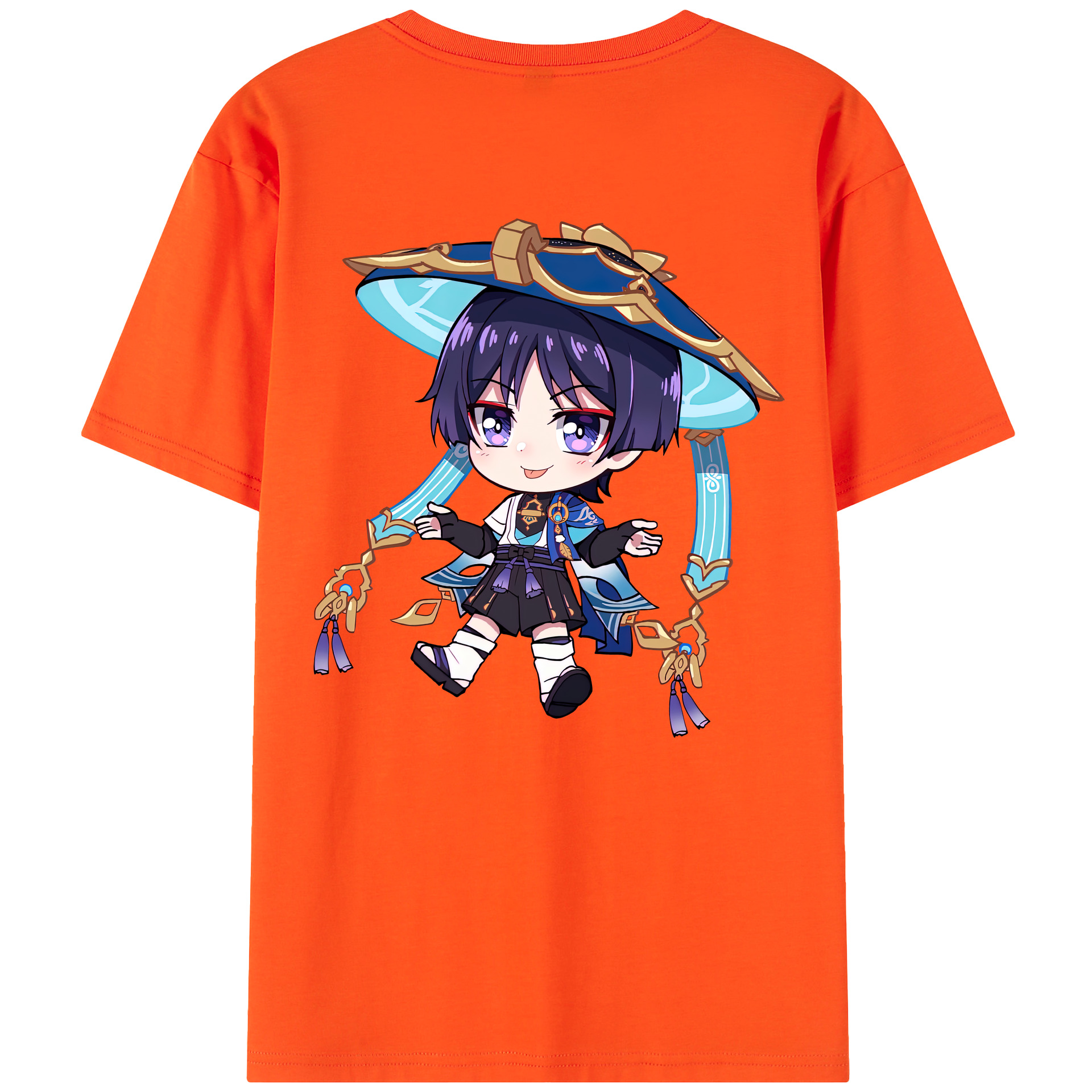 げんし神 さんペい genshin Sanpei 綿100％半袖Tシャツ（背面プリント）