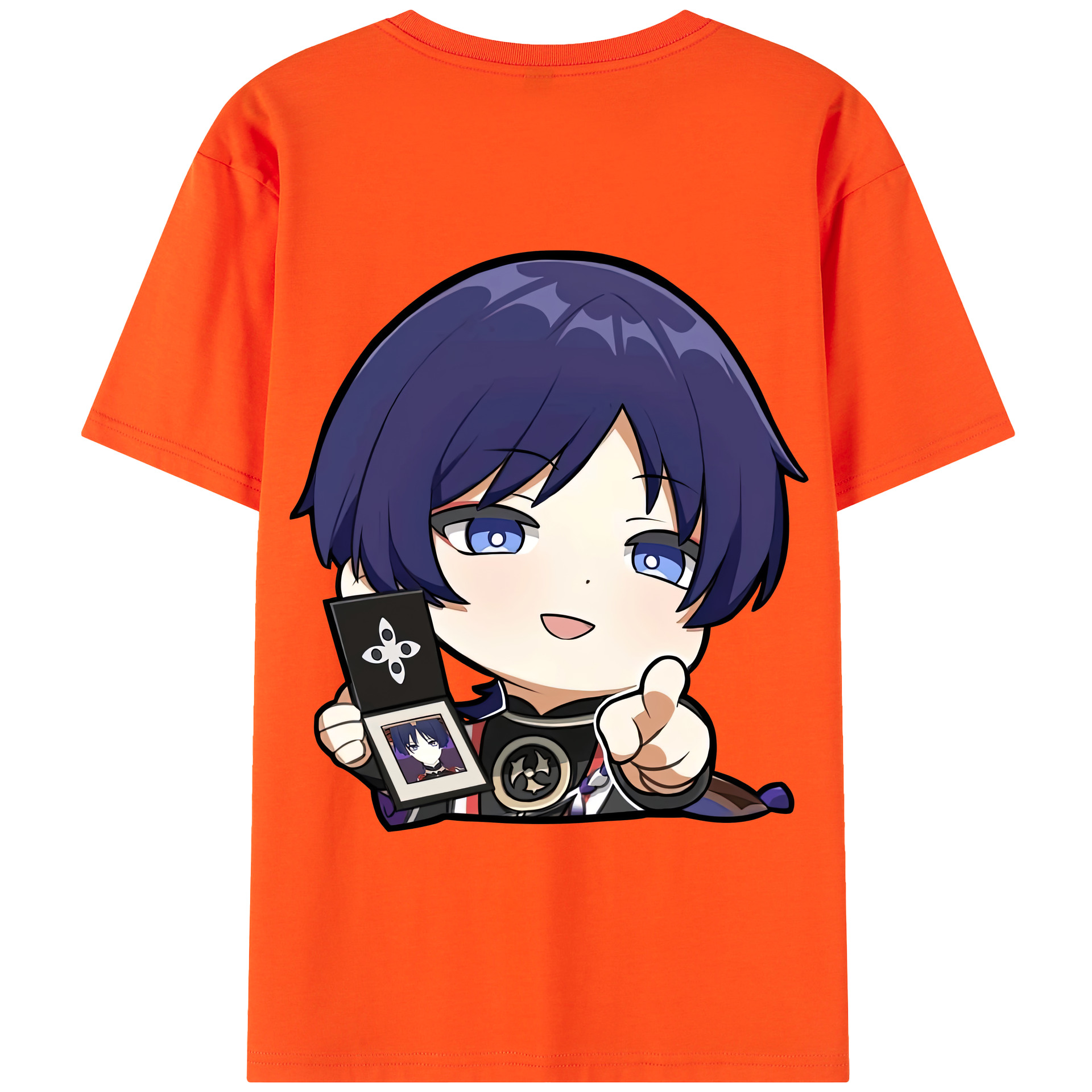 げんし神 さんペい genshin Sanpei 綿100％半袖Tシャツ（背面プリント）