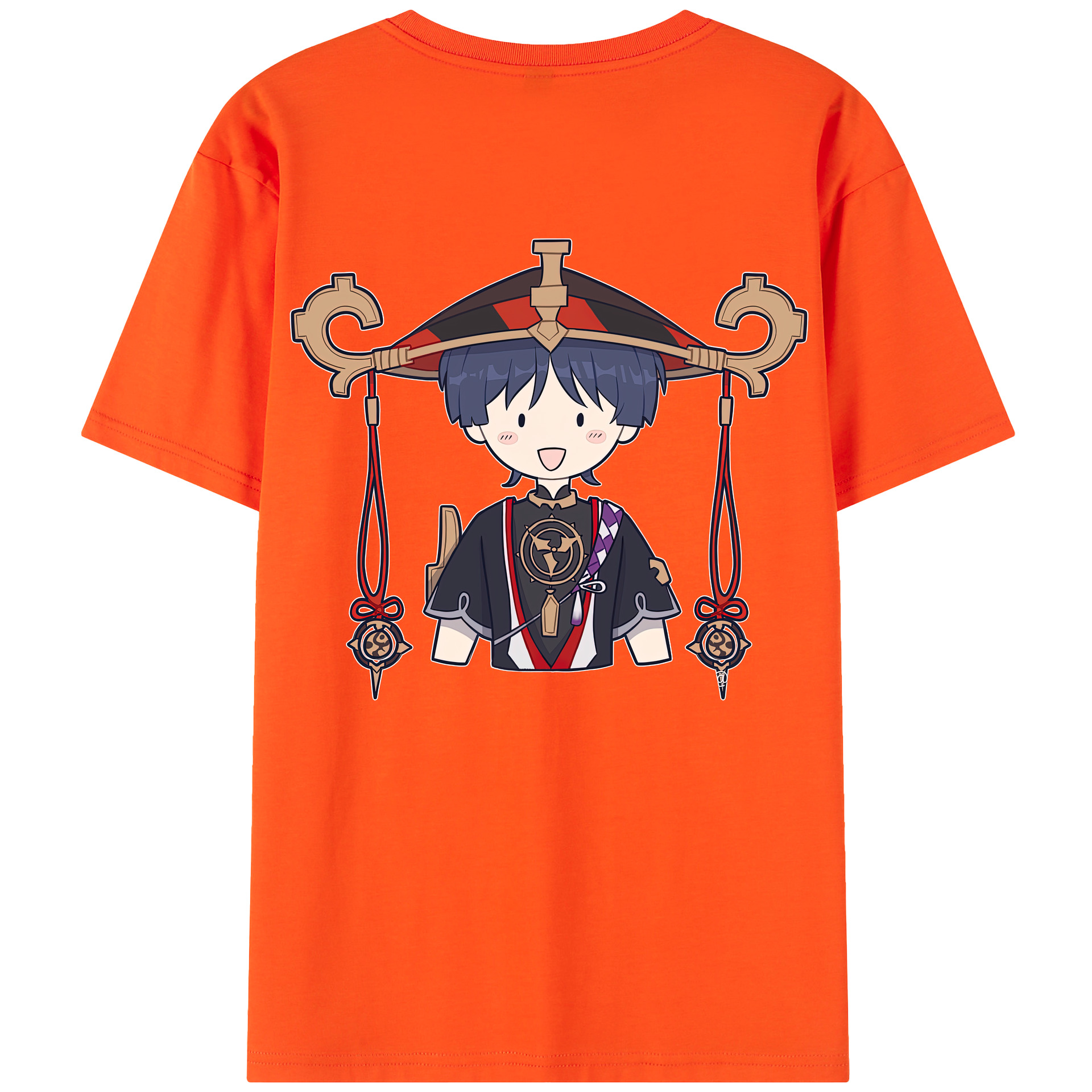 げんし神 さんペい genshin Sanpei 綿100％半袖Tシャツ（背面プリント）
