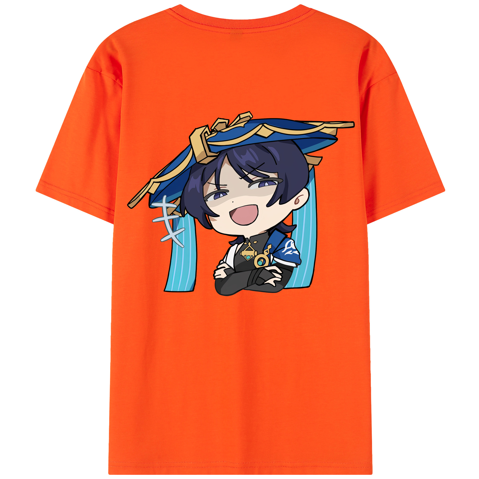 げんし神 さんペい genshin Sanpei 綿100％半袖Tシャツ（背面プリント）