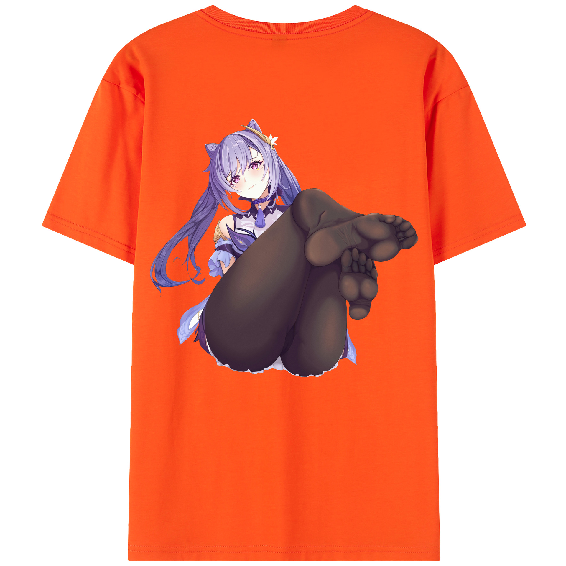 げんし神 刻晴 こくせい genshin Kokusei 綿100％半袖Tシャツ（背面プリント）