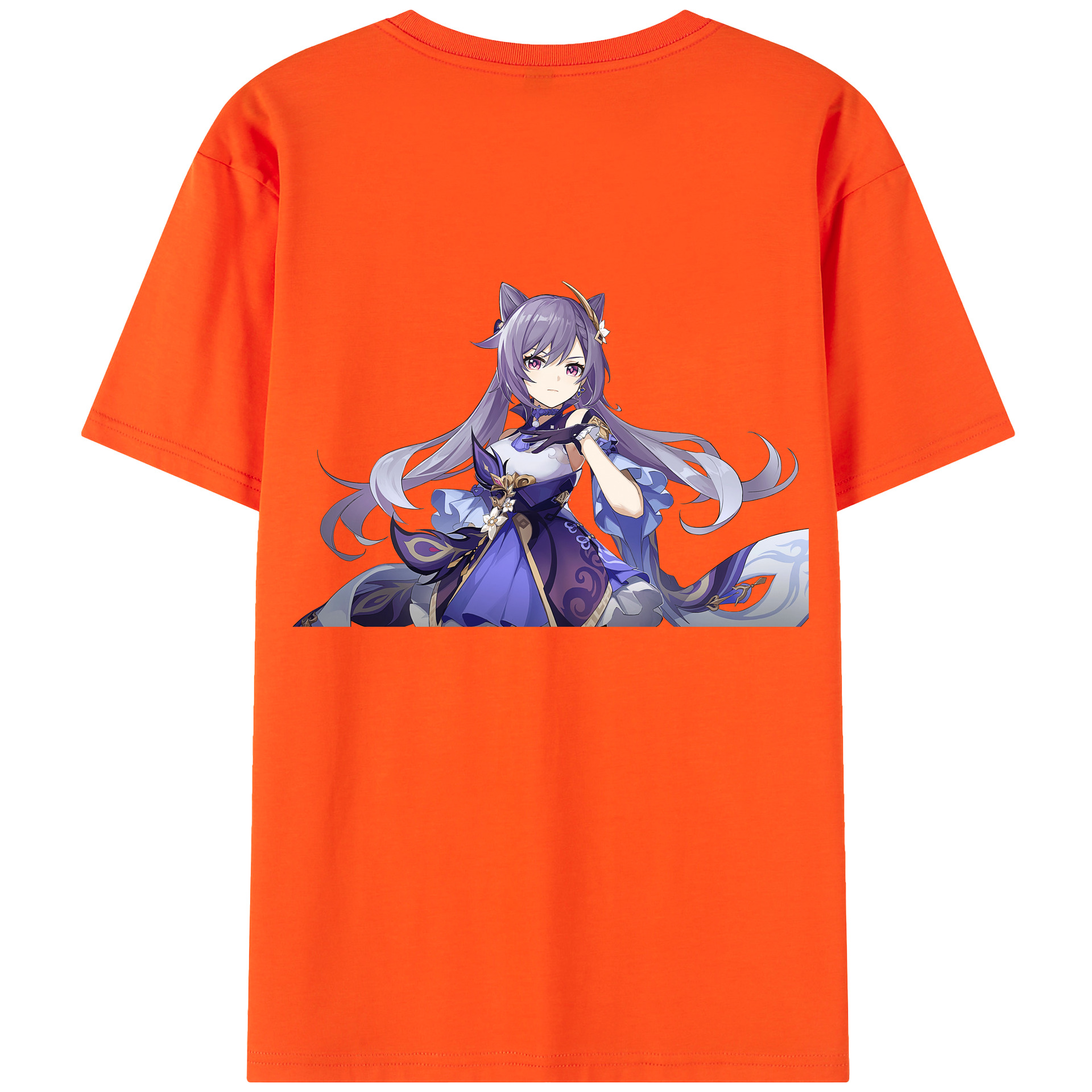 げんし神 刻晴 こくせい genshin Kokusei 綿100％半袖Tシャツ（背面プリント）