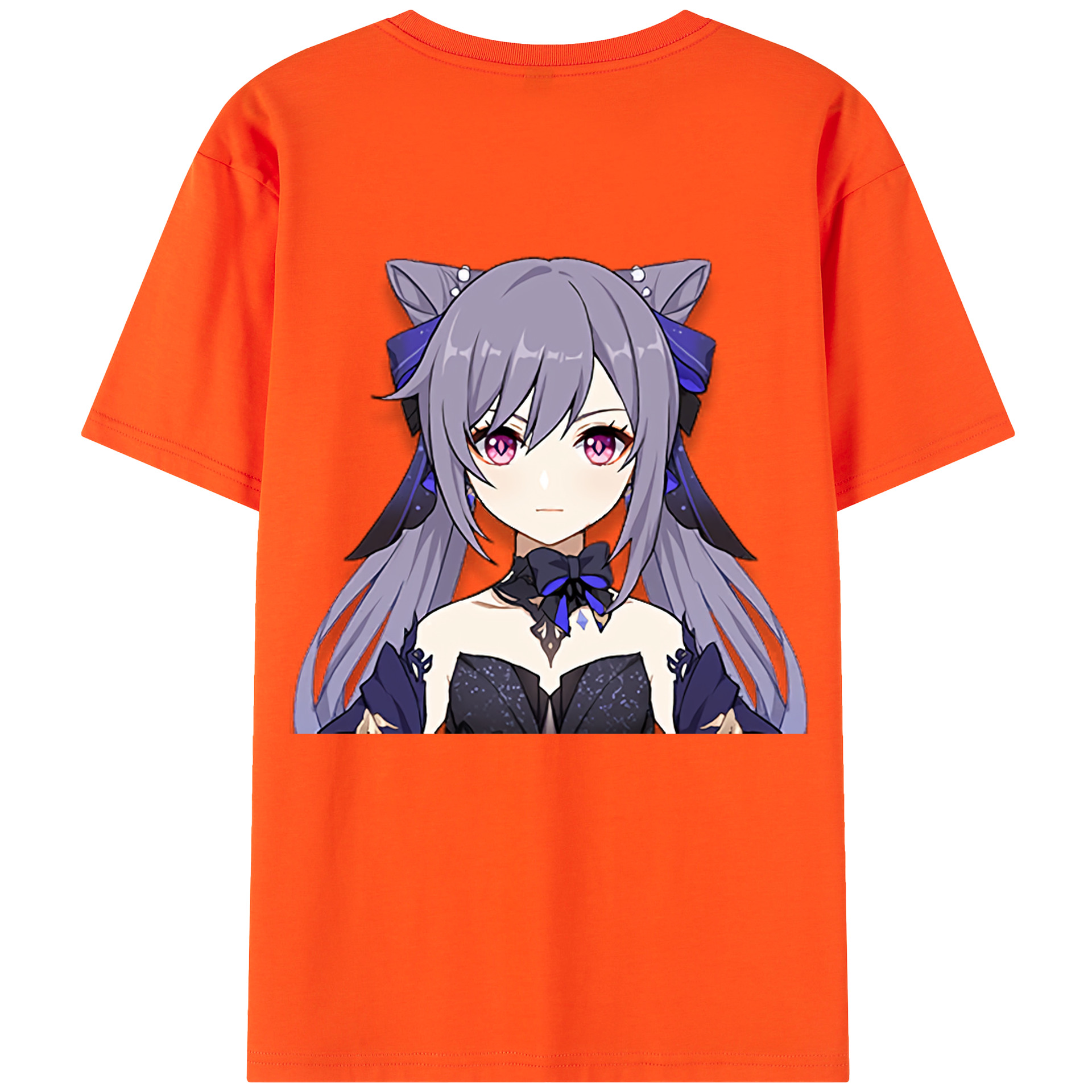 げんし神 刻晴 こくせい genshin Kokusei 綿100％半袖Tシャツ（背面プリント）