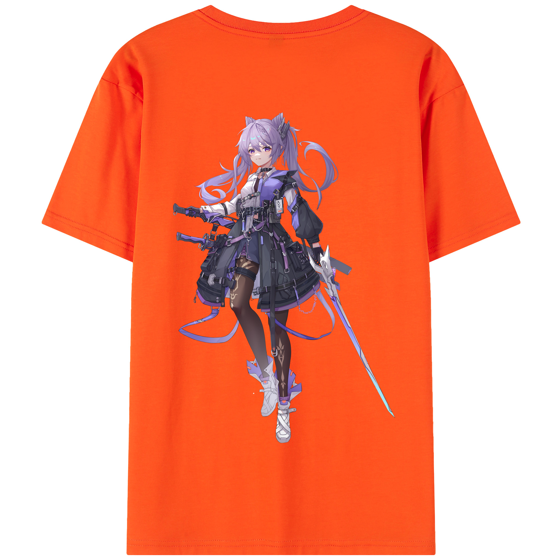 げんし神 刻晴 こくせい genshin Kokusei 綿100％半袖Tシャツ（背面プリント）