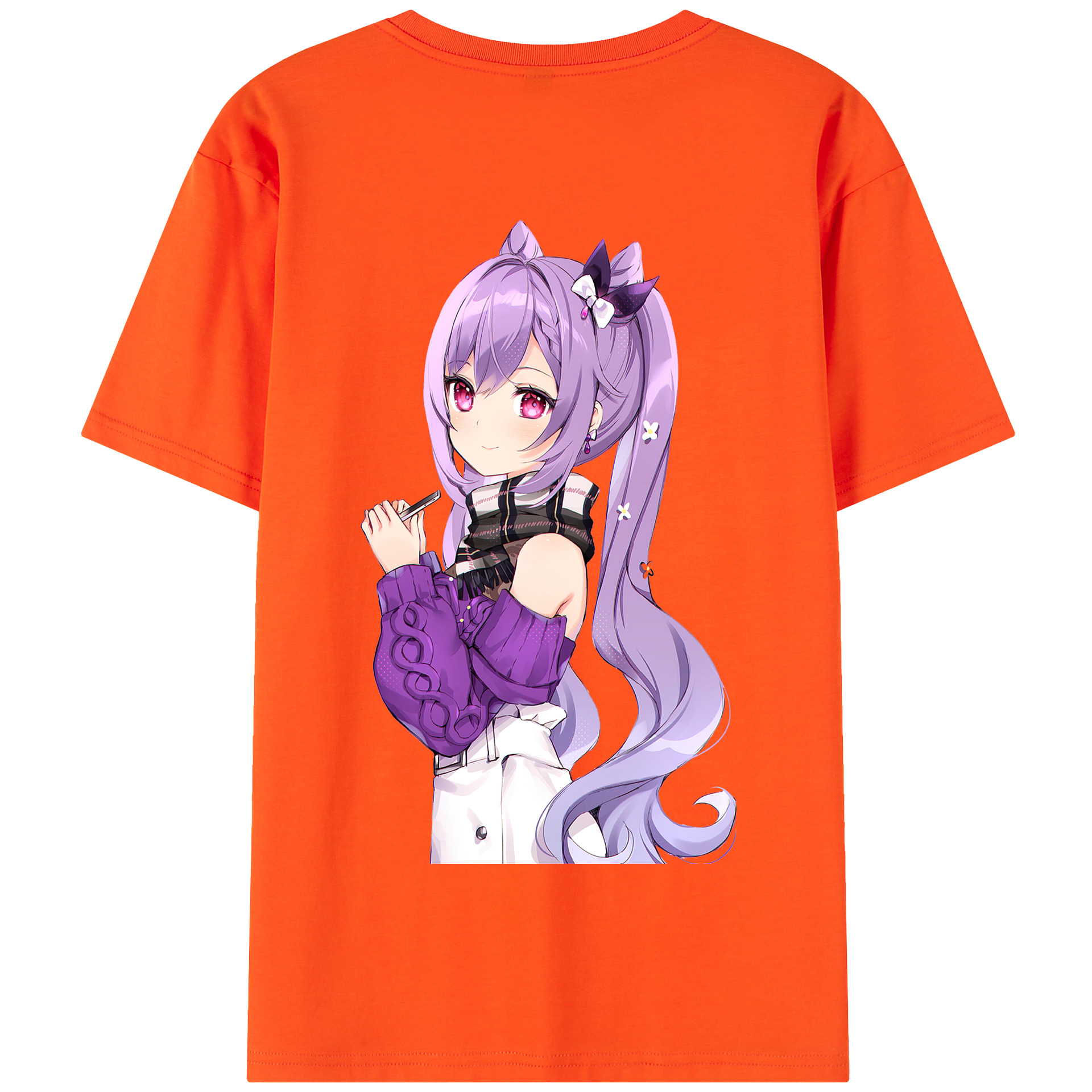 げんし神 刻晴 こくせい genshin Kokusei 綿100％半袖Tシャツ（背面プリント）