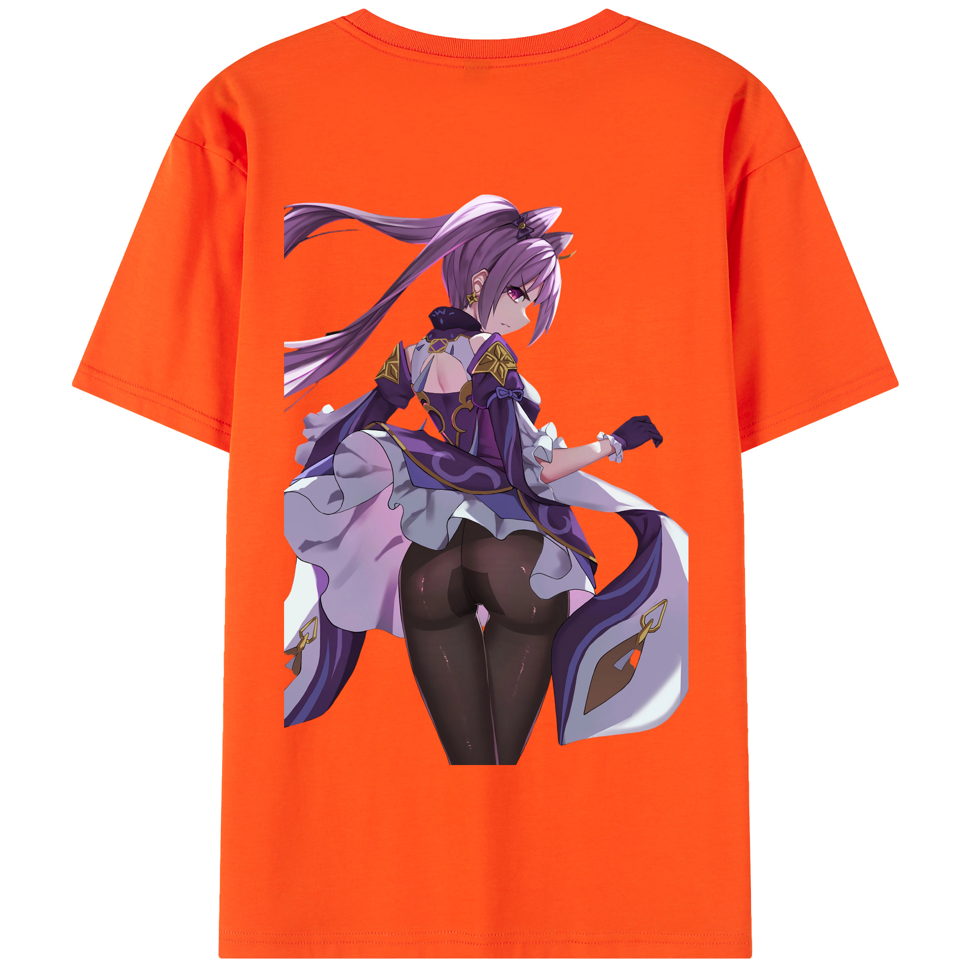 げんし神 刻晴 こくせい genshin Kokusei 綿100％半袖Tシャツ（背面プリント）
