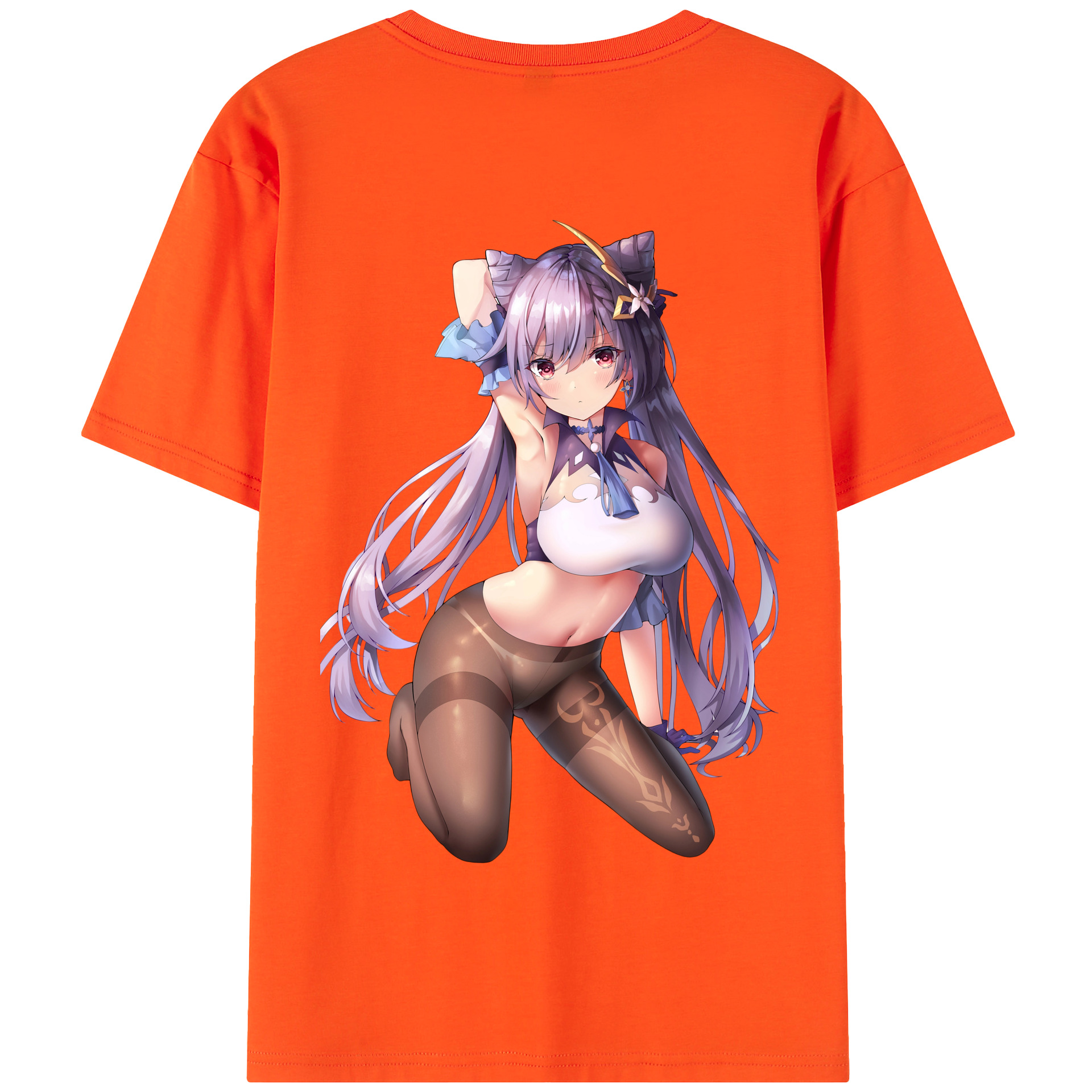 げんし神 刻晴 こくせい genshin Kokusei 綿100％半袖Tシャツ（背面プリント）