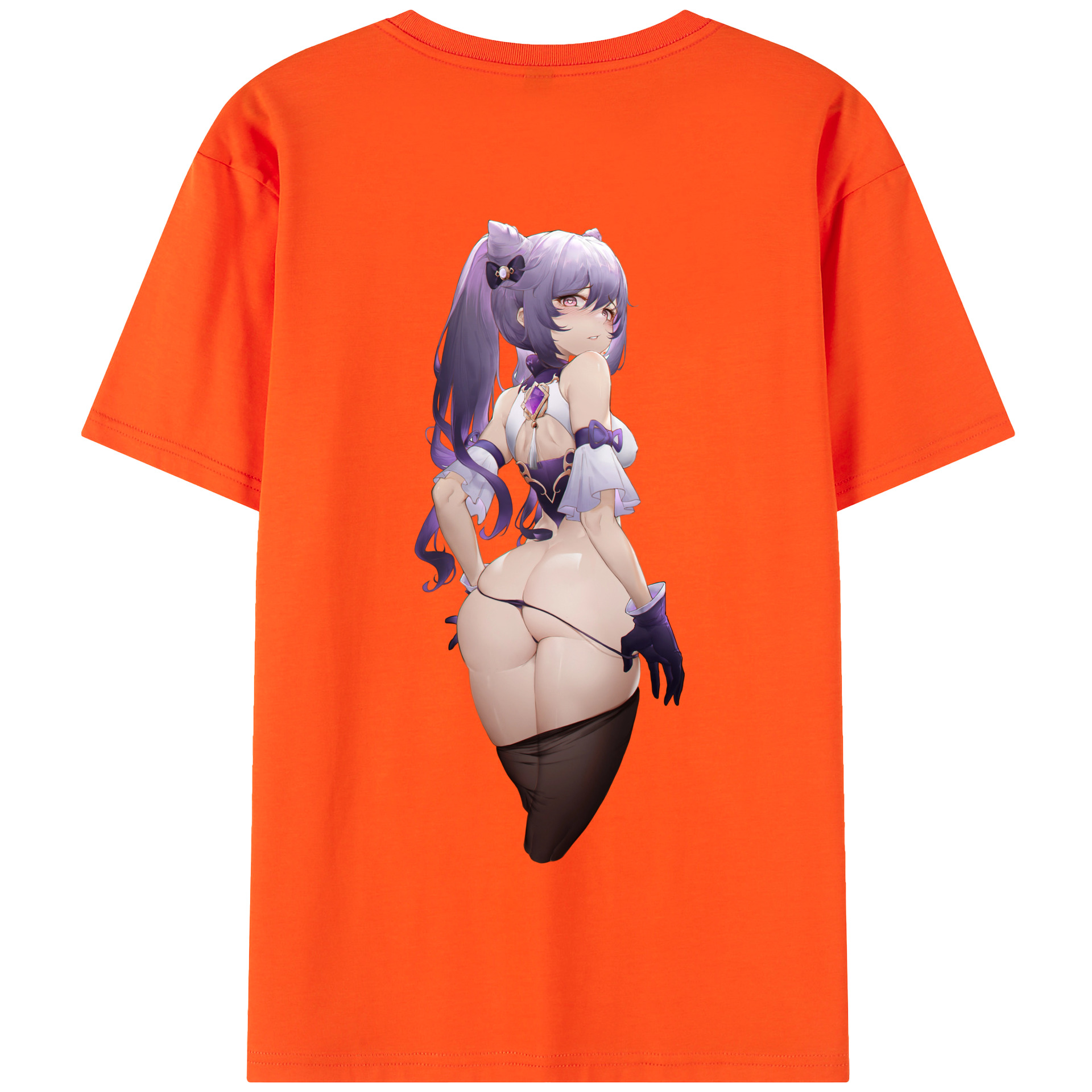 げんし神 刻晴 こくせい genshin Kokusei 綿100％半袖Tシャツ（背面プリント）