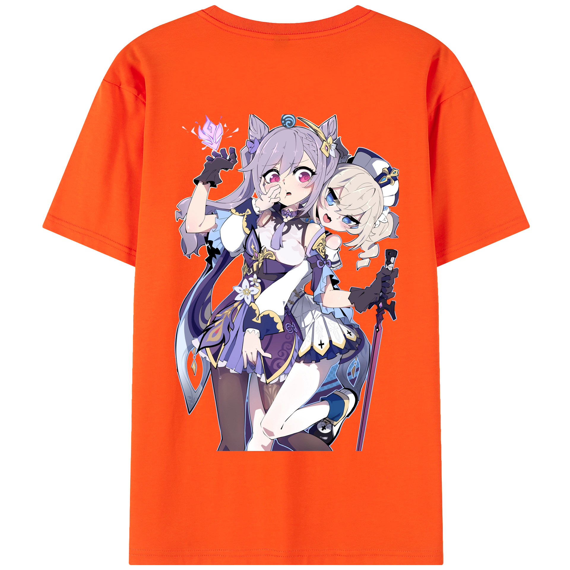 げんし神 刻晴 こくせい genshin Kokusei 綿100％半袖Tシャツ（背面プリント）