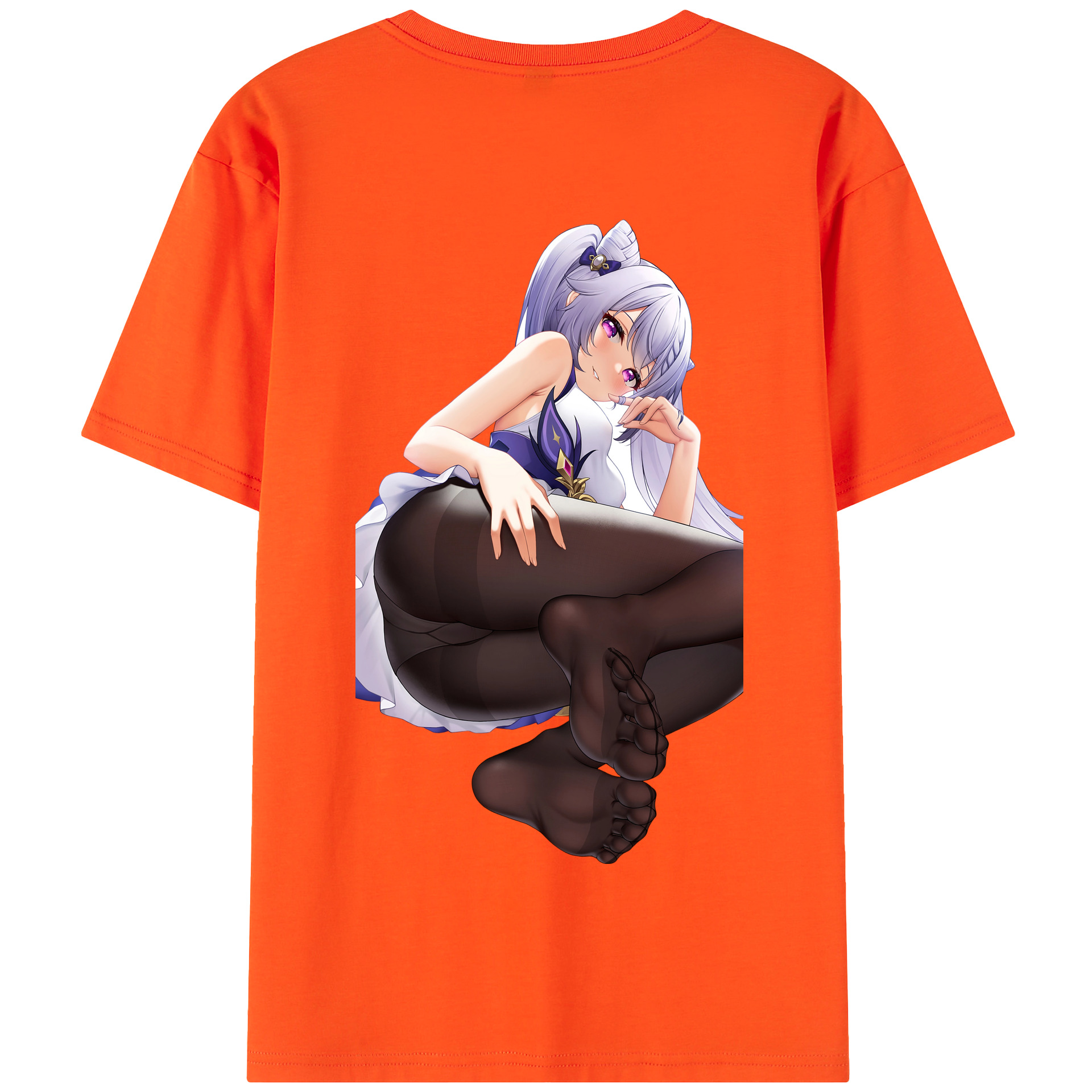 げんし神 刻晴 こくせい genshin Kokusei 綿100％半袖Tシャツ（背面プリント）