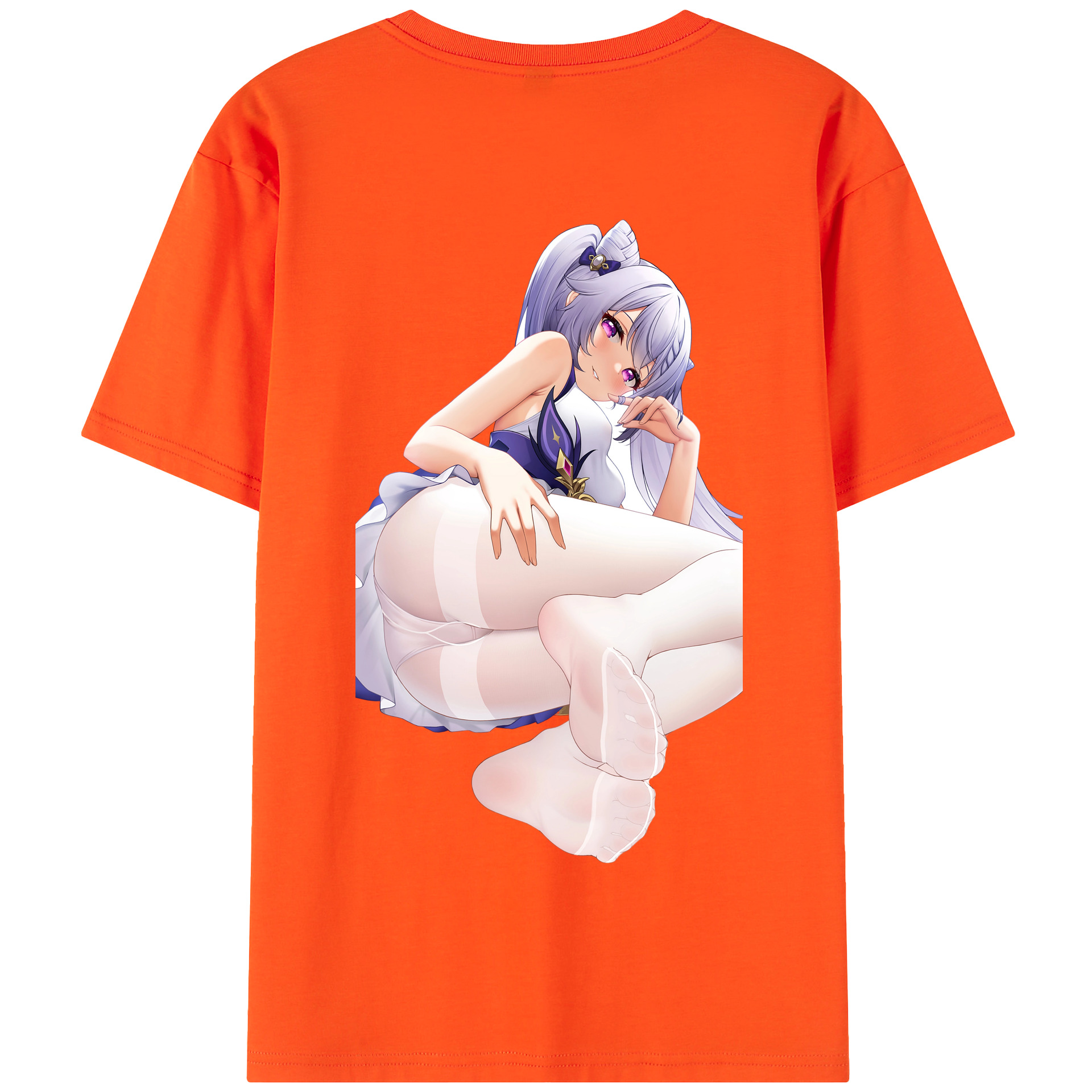 げんし神 刻晴 こくせい genshin Kokusei 綿100％半袖Tシャツ（背面プリント）