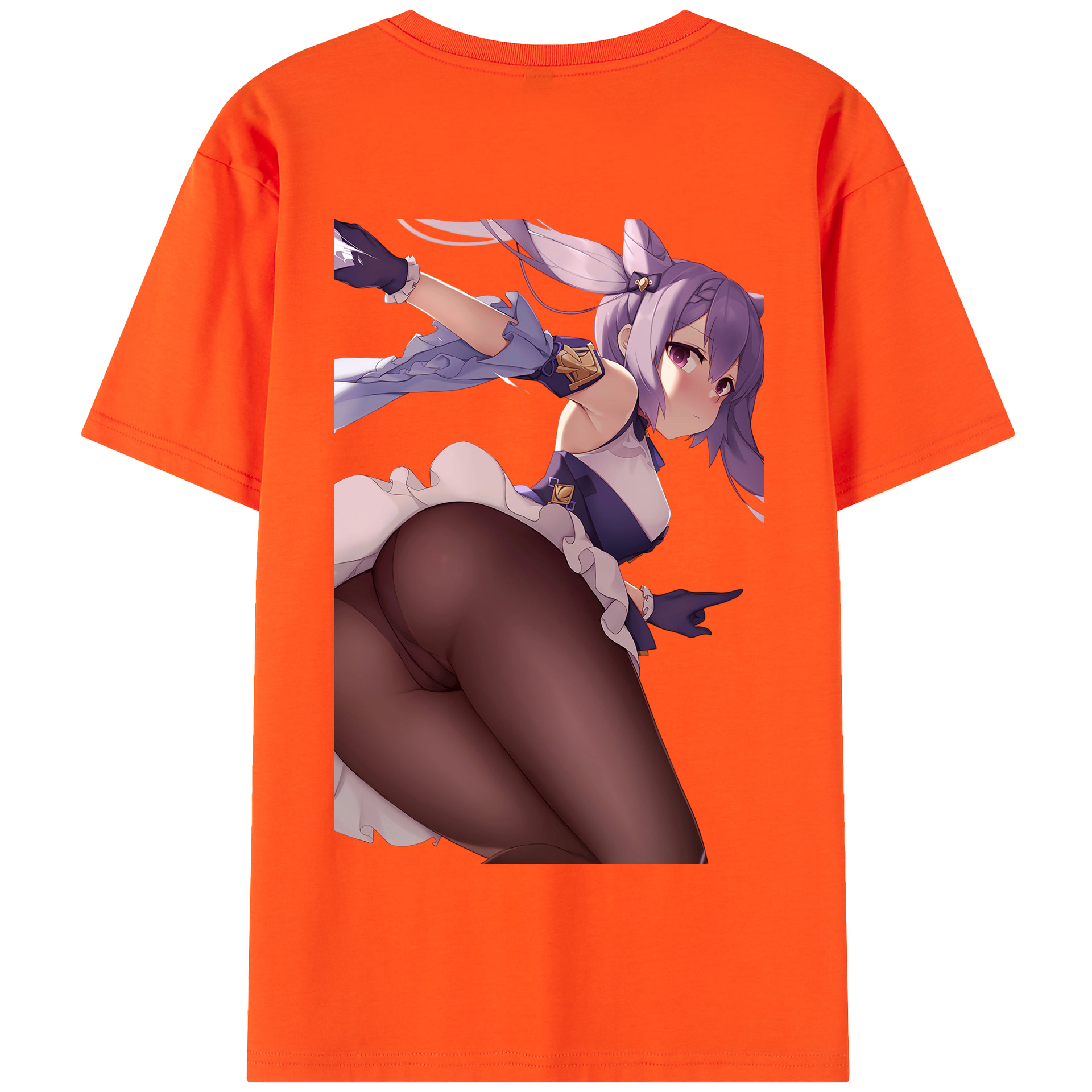 げんし神 刻晴 こくせい genshin Kokusei 綿100％半袖Tシャツ（背面プリント）