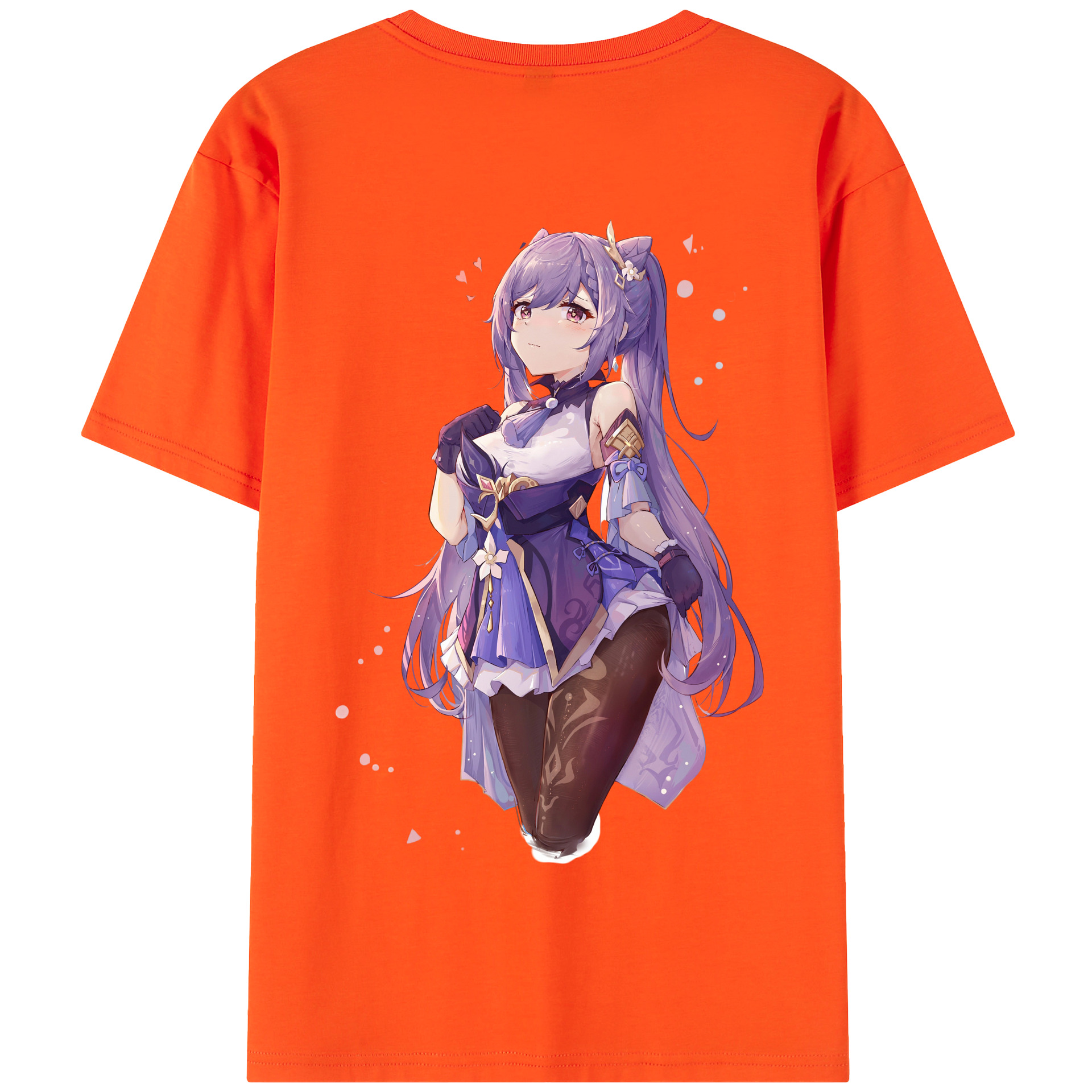 げんし神 刻晴 こくせい genshin Kokusei 綿100％半袖Tシャツ（背面プリント）