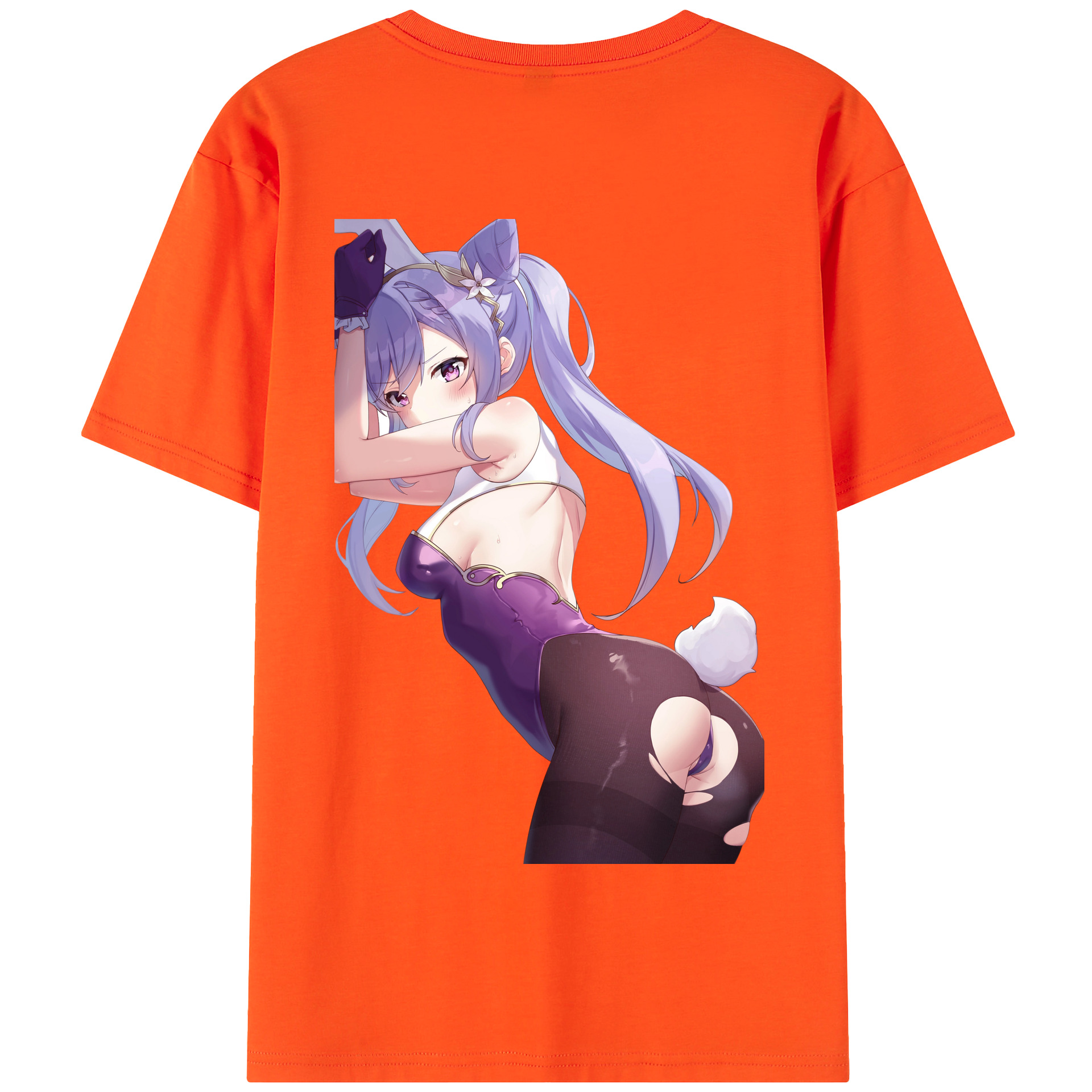 げんし神 刻晴 こくせい genshin Kokusei 綿100％半袖Tシャツ（背面プリント）