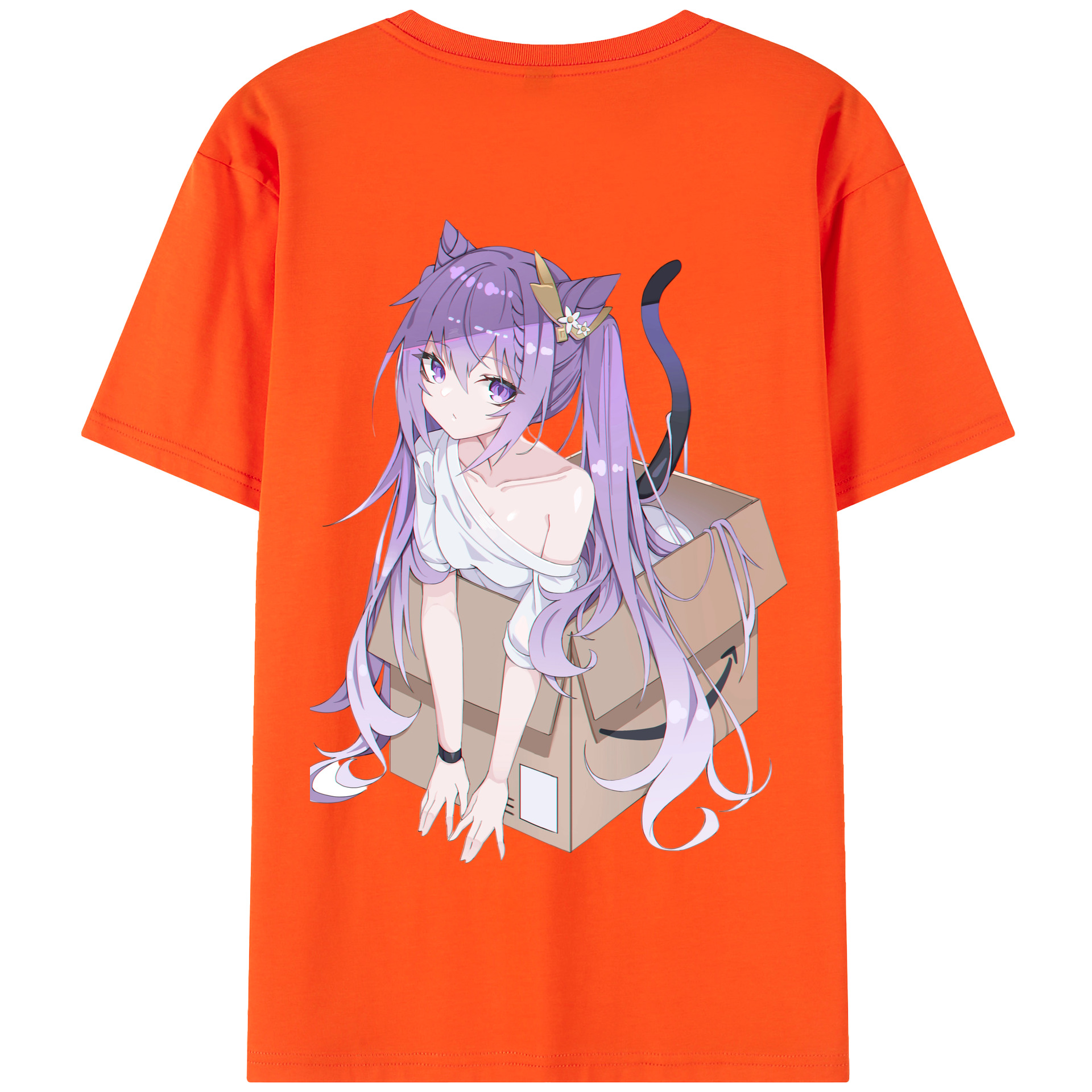 げんし神 刻晴 こくせい genshin Kokusei 綿100％半袖Tシャツ（背面プリント）