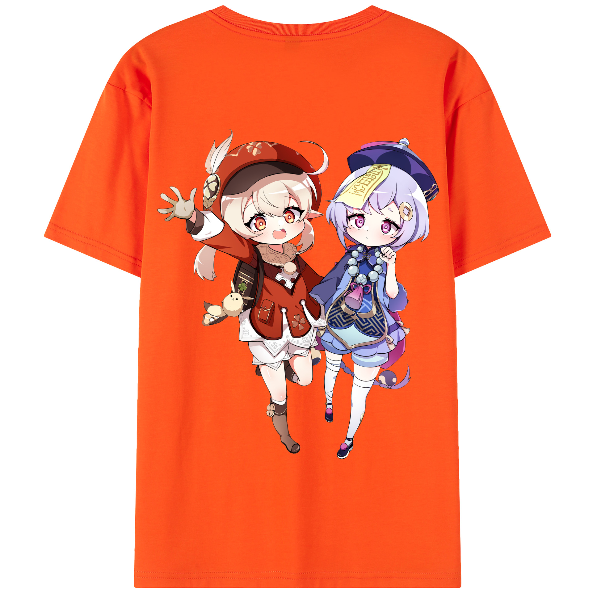 げんし神 七七 なな  genshin Nana 綿100％半袖Tシャツ（背面プリント）