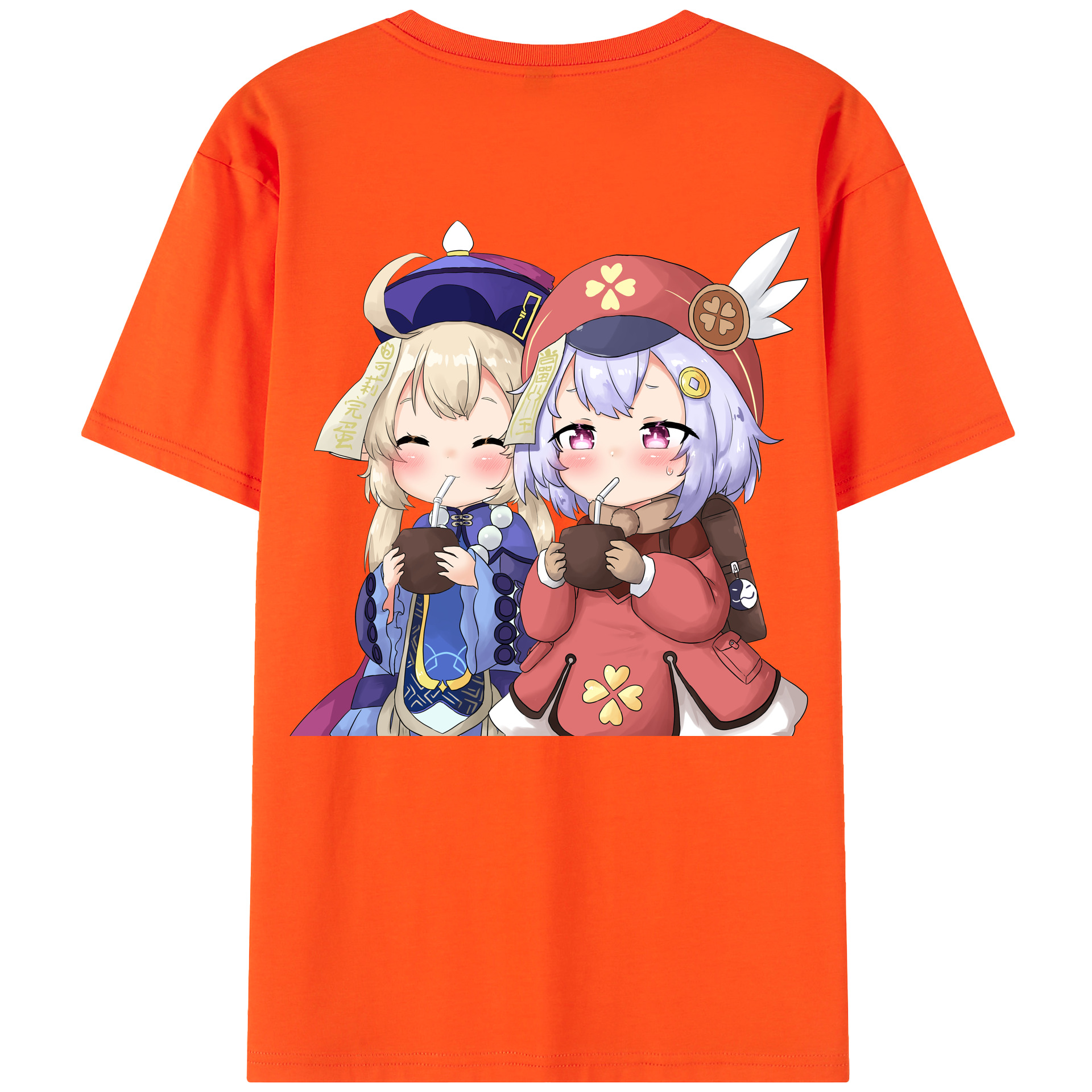 げんし神 七七 なな  genshin Nana 綿100％半袖Tシャツ（背面プリント）