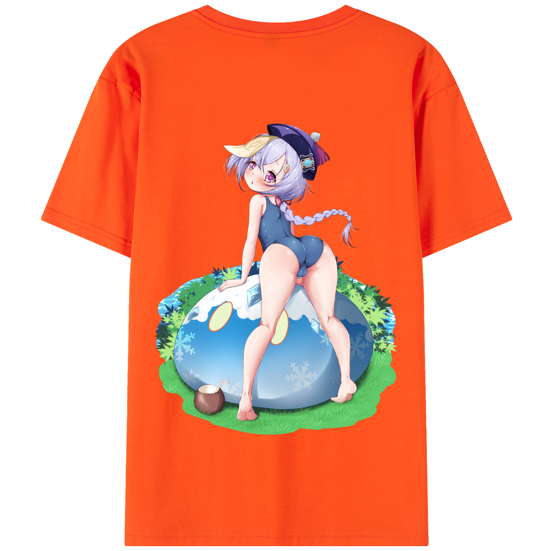 げんし神 七七 なな  genshin Nana 綿100％半袖Tシャツ（背面プリント）