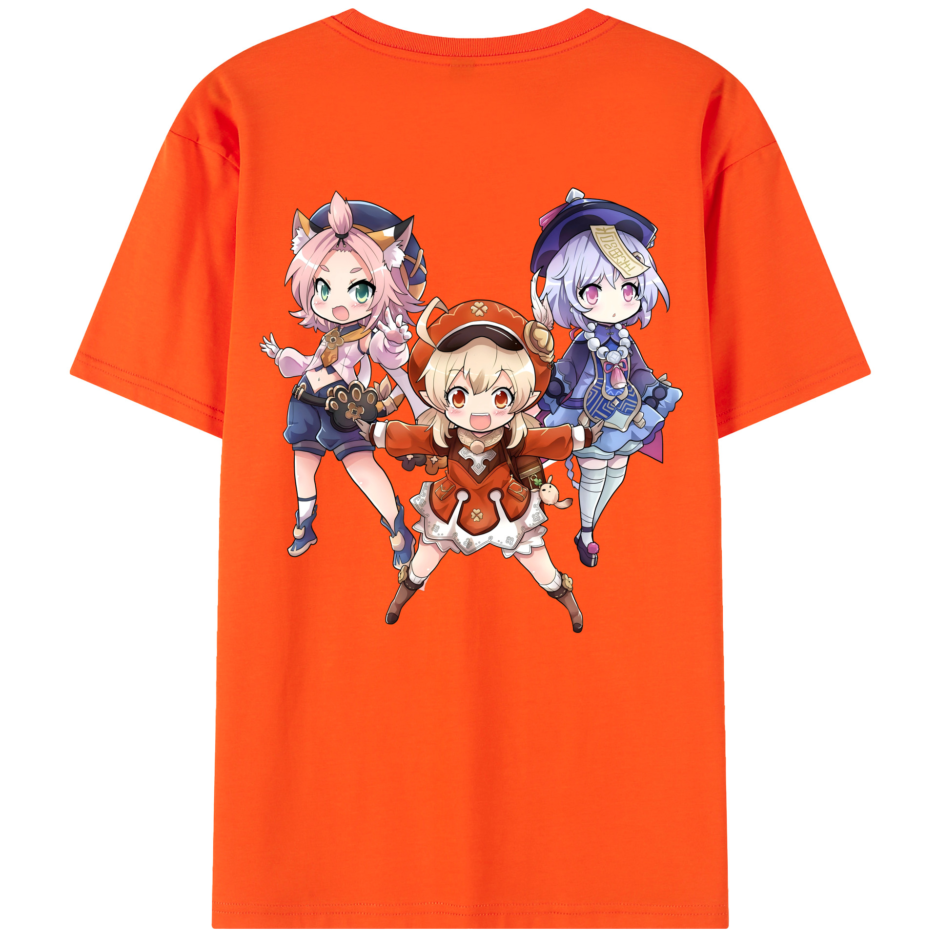 げんし神 七七 なな  genshin Nana 綿100％半袖Tシャツ（背面プリント）