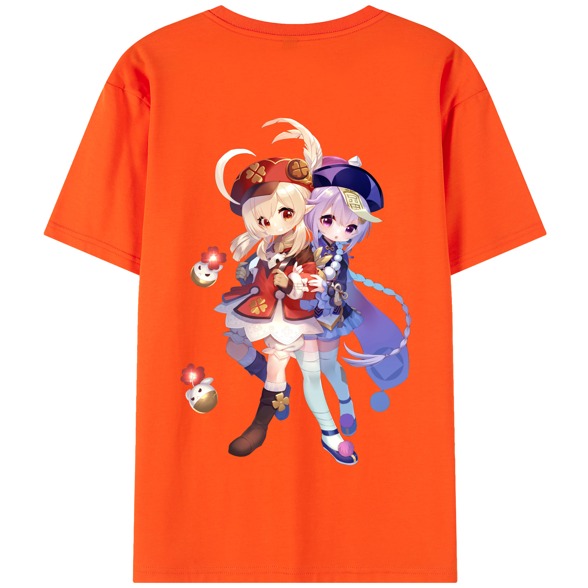 げんし神 七七 なな  genshin Nana 綿100％半袖Tシャツ（背面プリント）