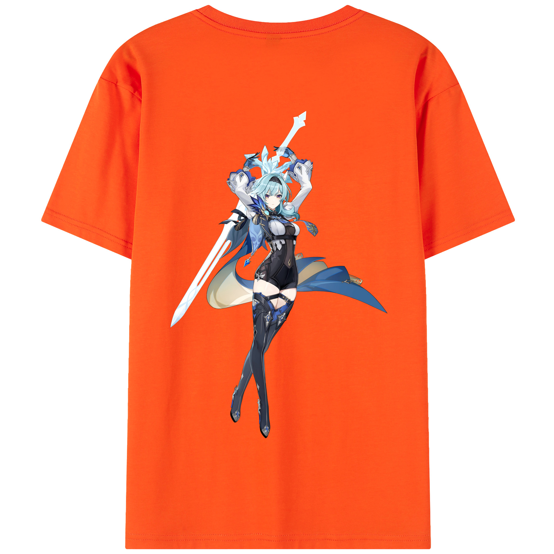 げんし神 优菈 ゆうら genshin Yūra 綿100％半袖Tシャツ（背面プリント）