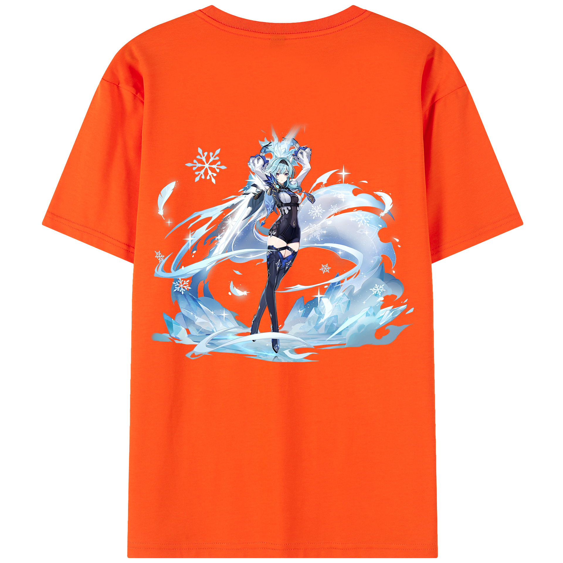 げんし神 优菈 ゆうら genshin Yūra 綿100％半袖Tシャツ（背面プリント）