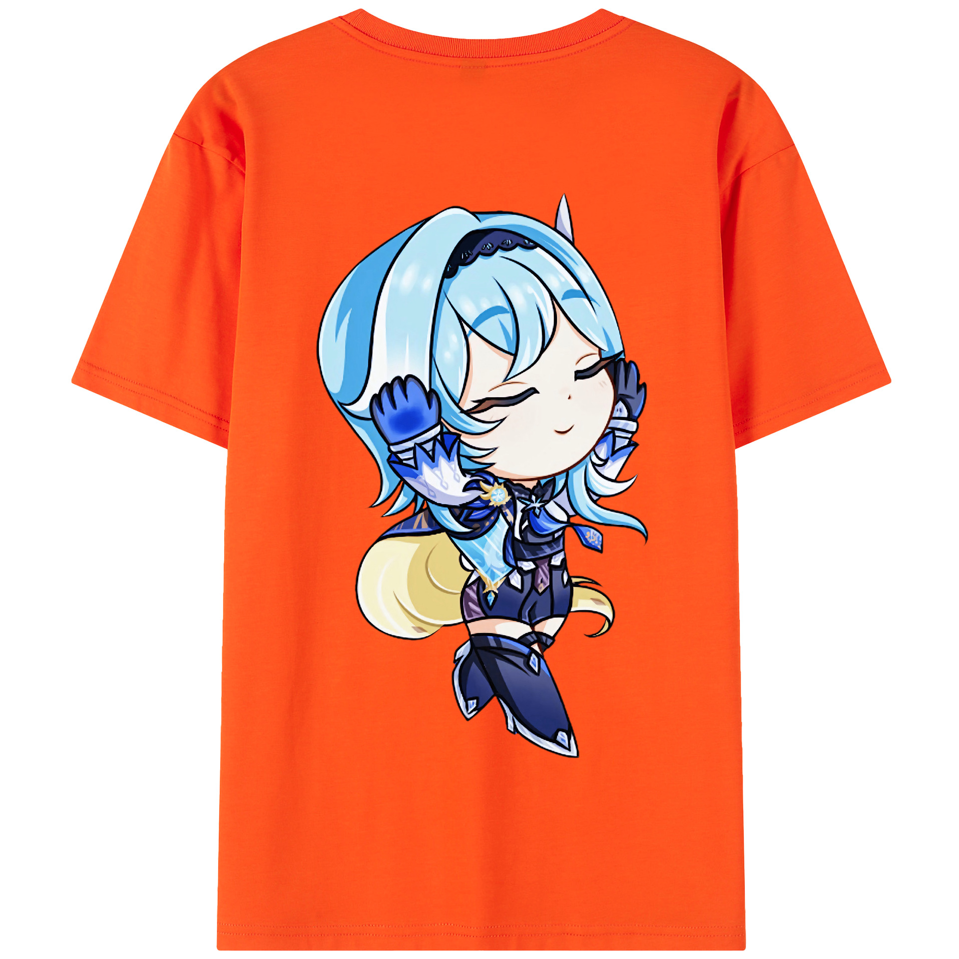げんし神 优菈 ゆうら genshin Yūra 綿100％半袖Tシャツ（背面プリント）