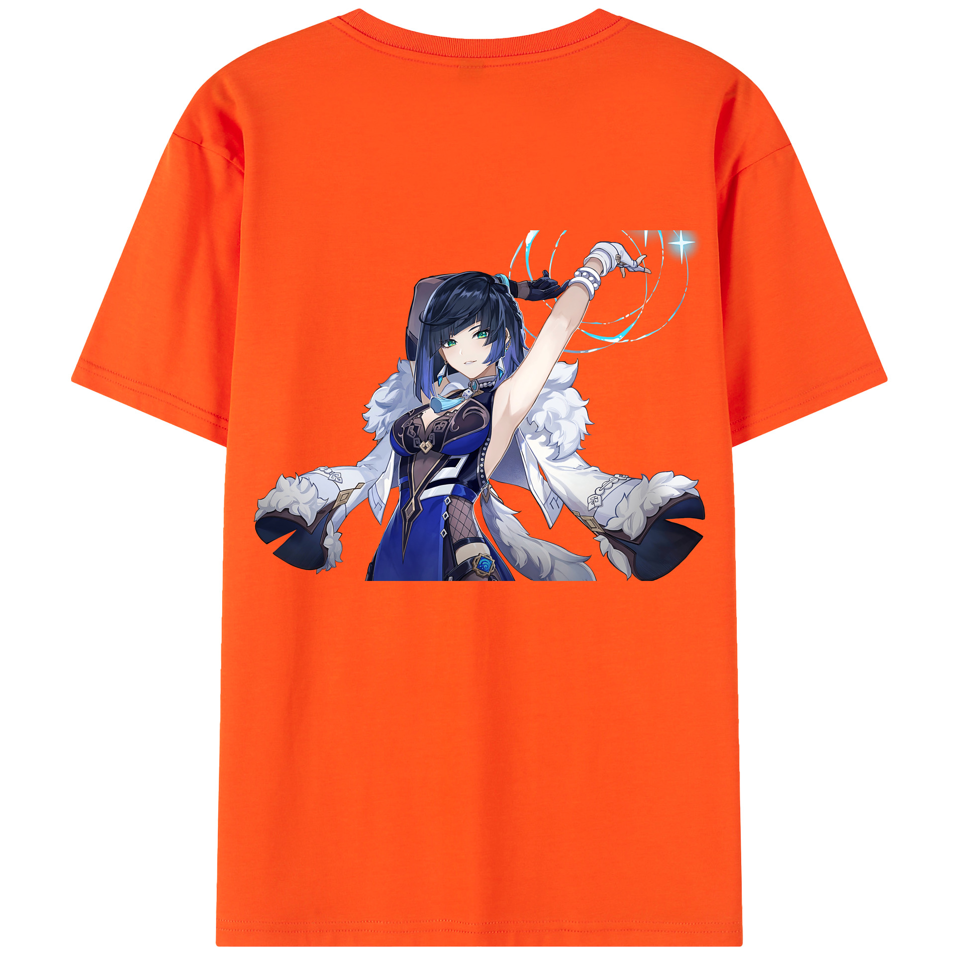 げんし神 夜兰 やらん genshin Yaran 綿100％半袖Tシャツ（背面プリント）