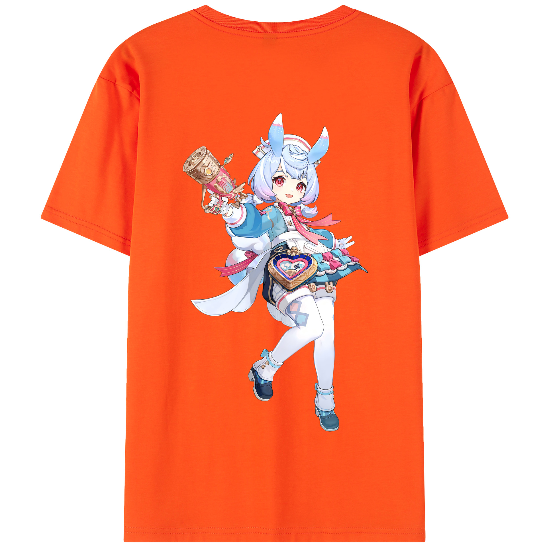 げんし神 シゲウィン genshin Shigewin 綿100％半袖Tシャツ（背面プリント）