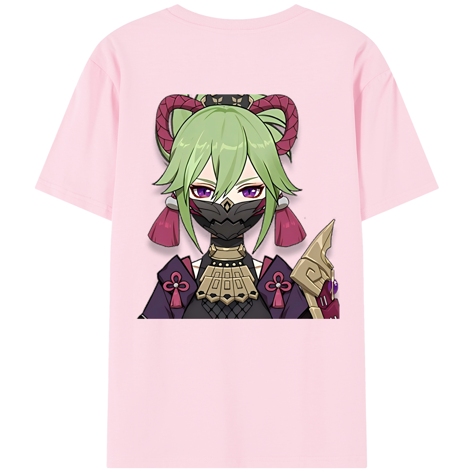 げんし神  久岐忍 くき しのぶ genshin Kuki Shinobu 綿100％半袖Tシャツ（背面プリント）