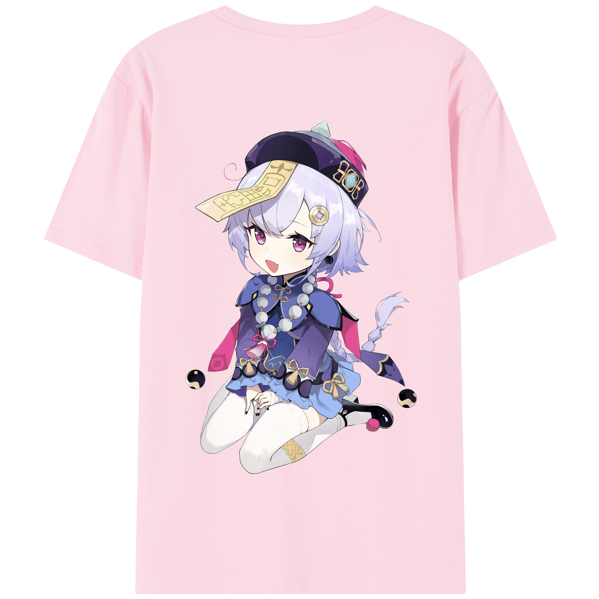 げんし神 七七 なな  genshin Nana 綿100％半袖Tシャツ（背面プリント）