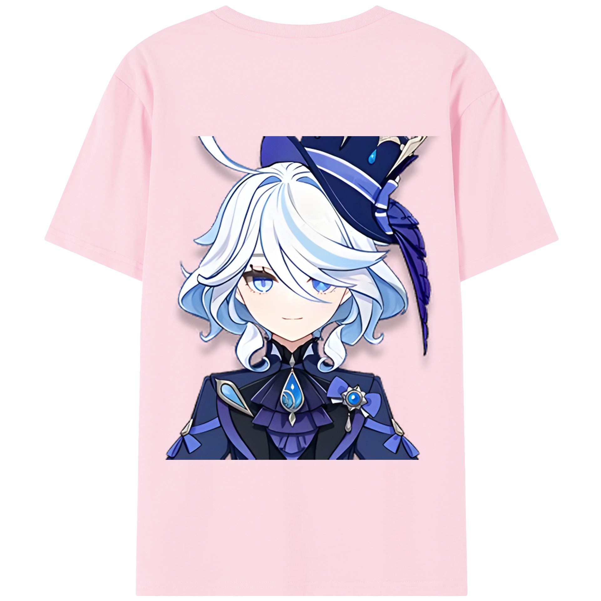 げんし神 フリーナ genshin Furina 綿100％半袖Tシャツ（背面プリント）