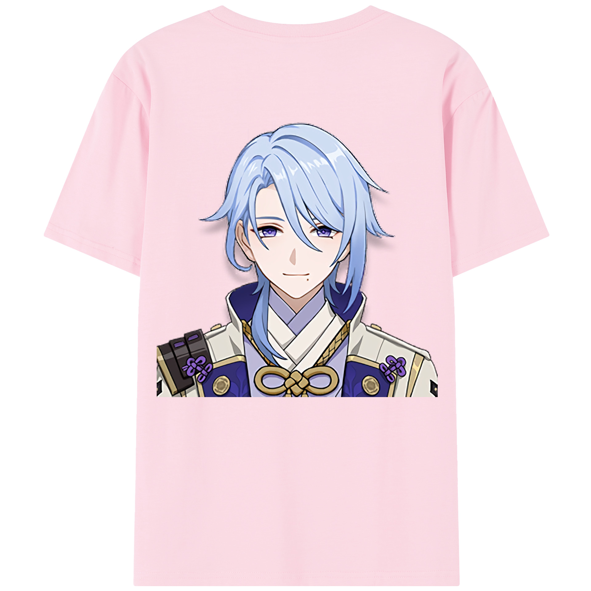 げんし神 神里綾人 かみさとあやと genshin Kamisato Ayato 綿100％半袖Tシャツ（背面プリント）