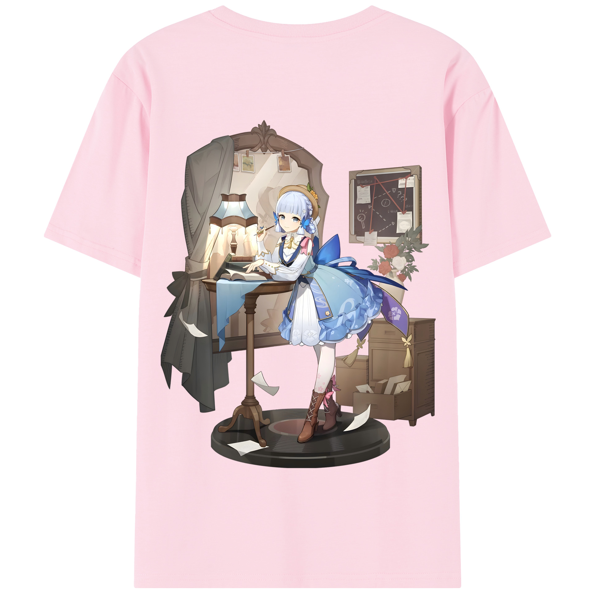 げんし神 神里綾華 神宮寺レン genshin Kamimiya Ren 綿100％半袖Tシャツ（背面プリント）