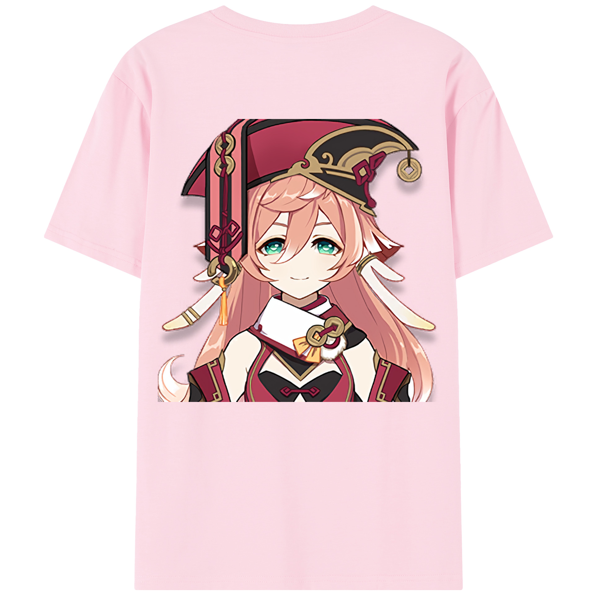 げんし神 ヤンフェイ genshin Yanfei 綿100％半袖Tシャツ（背面プリント）