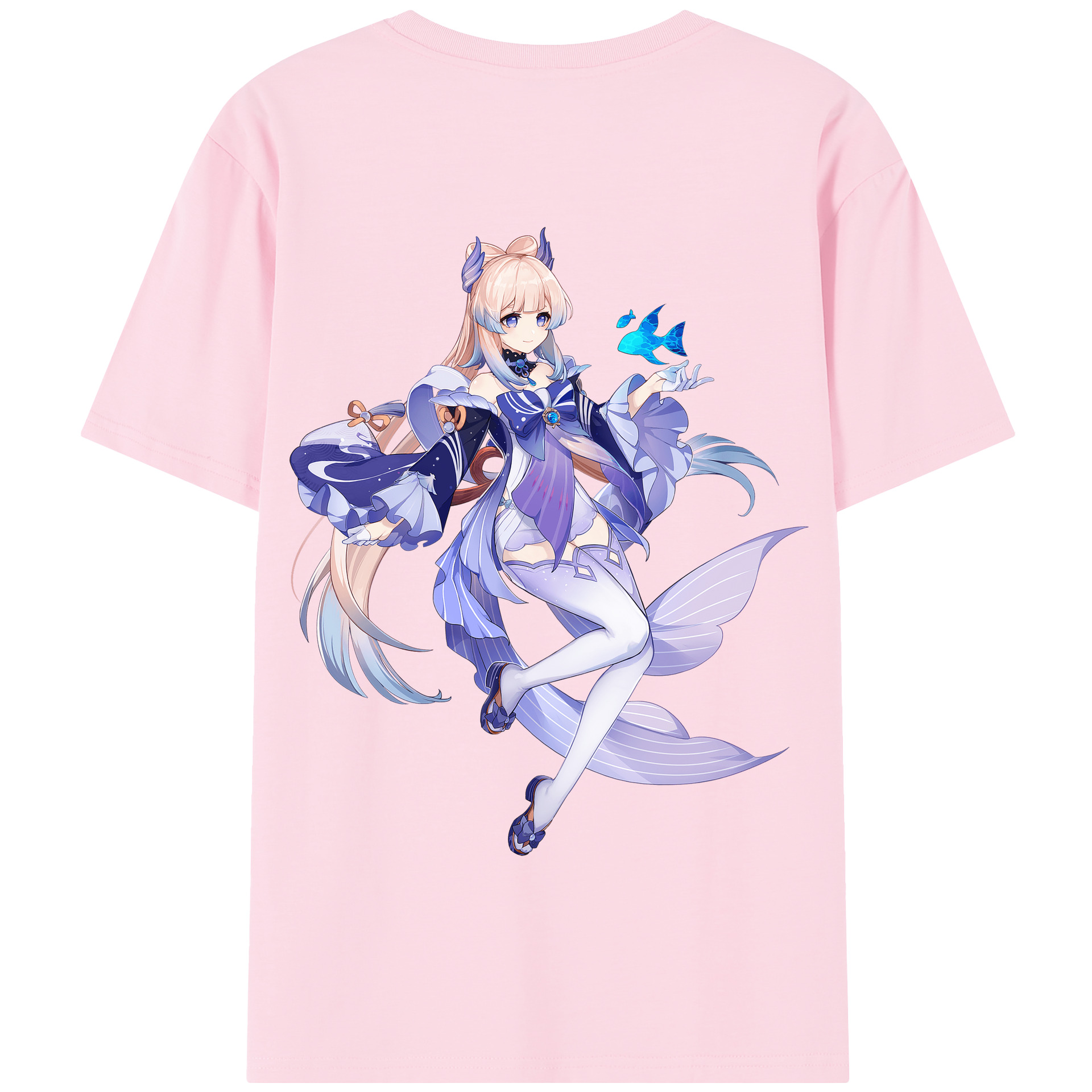 げんし神 珊瑚宮心海 サンゴノミヤ・ココミ genshin Sangonomiya Kokomi 綿100％半袖Tシャツ（背面プリント）