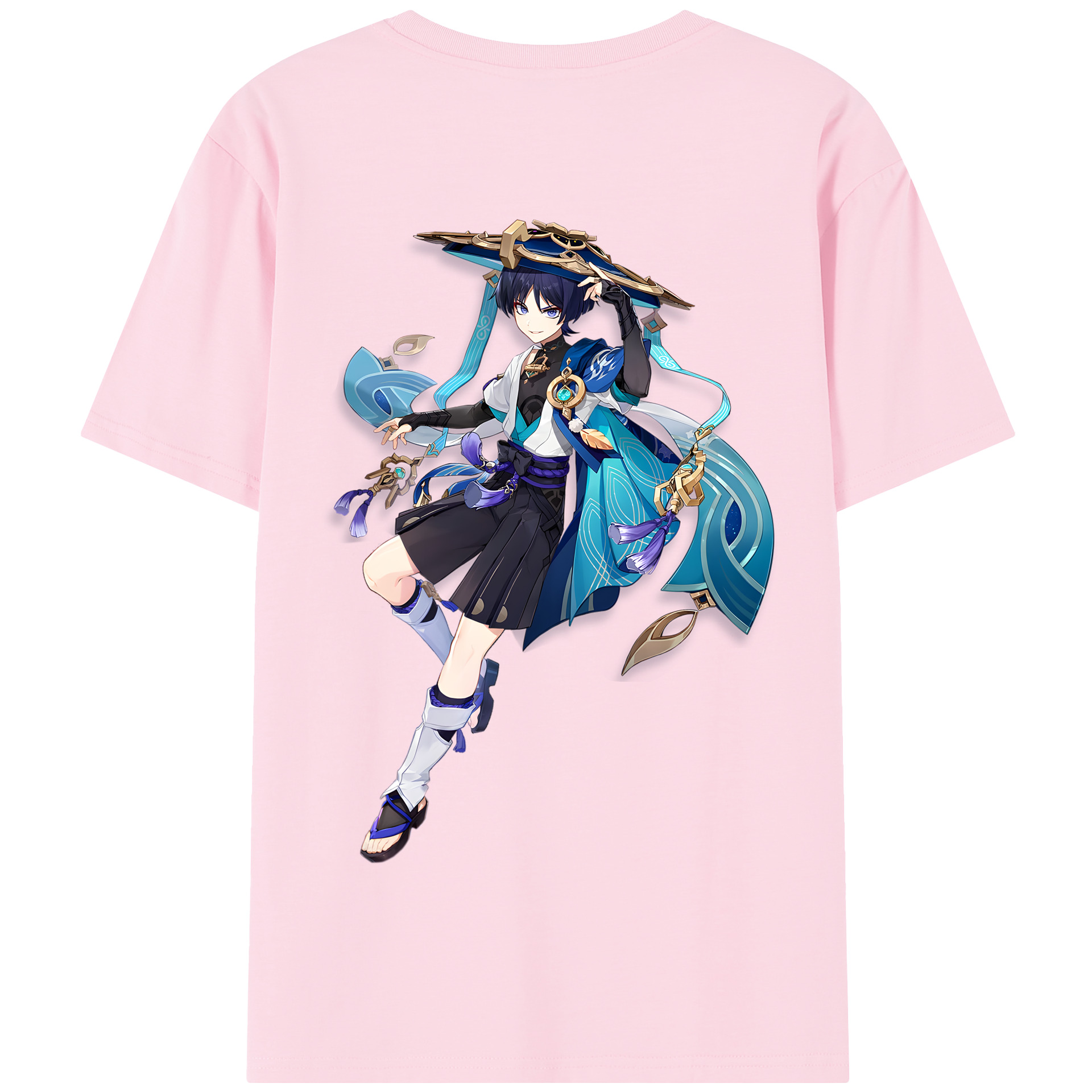 げんし神 さんペい genshin Sanpei 綿100％半袖Tシャツ（背面プリント）