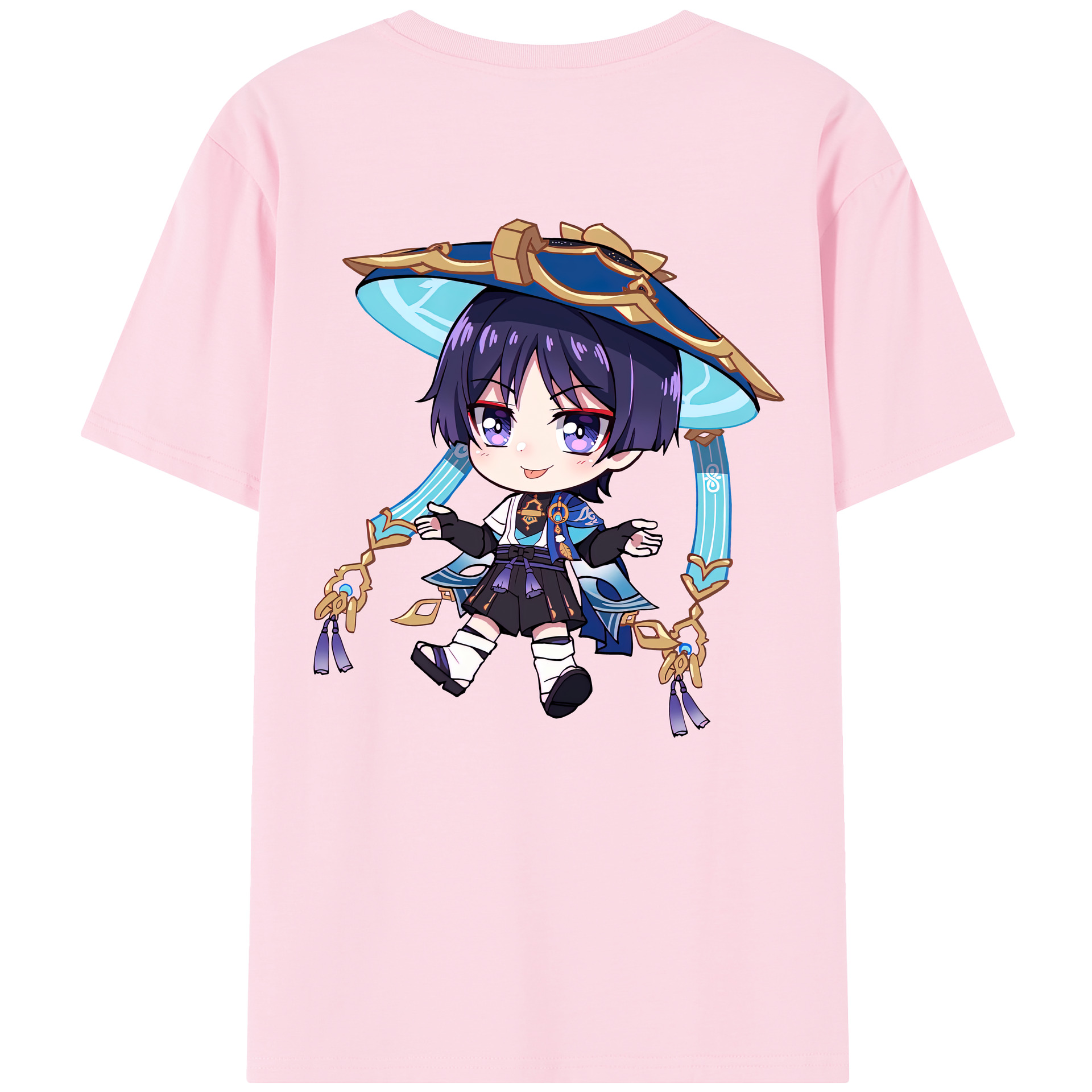 げんし神 さんペい genshin Sanpei 綿100％半袖Tシャツ（背面プリント）