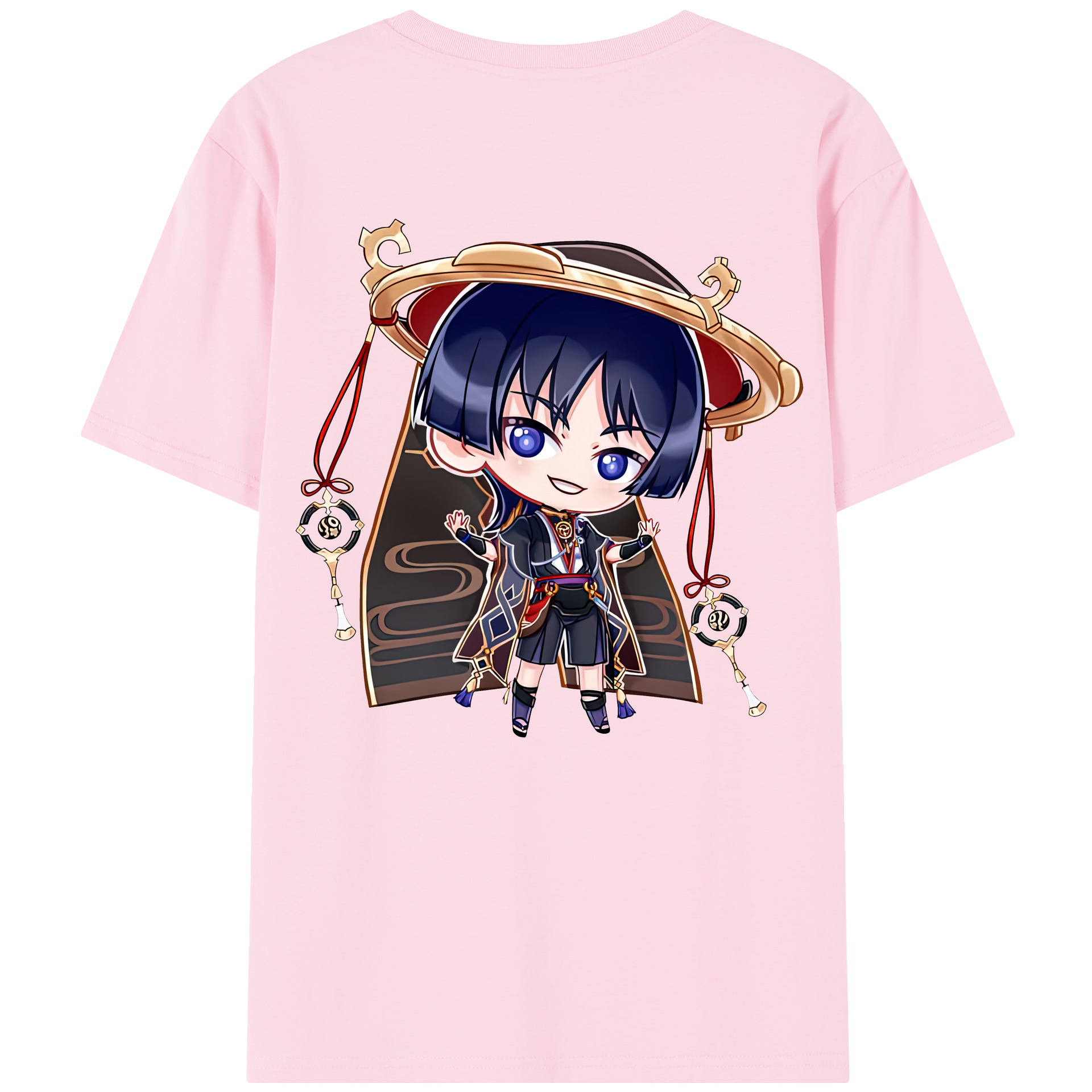 げんし神 さんペい genshin Sanpei 綿100％半袖Tシャツ（背面プリント）