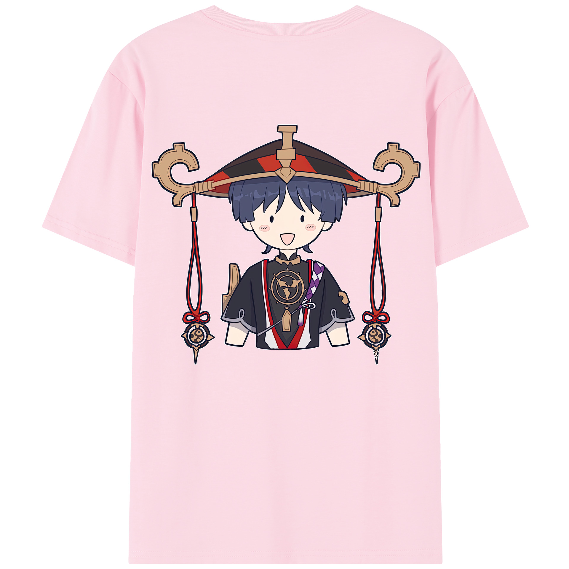 げんし神 さんペい genshin Sanpei 綿100％半袖Tシャツ（背面プリント）