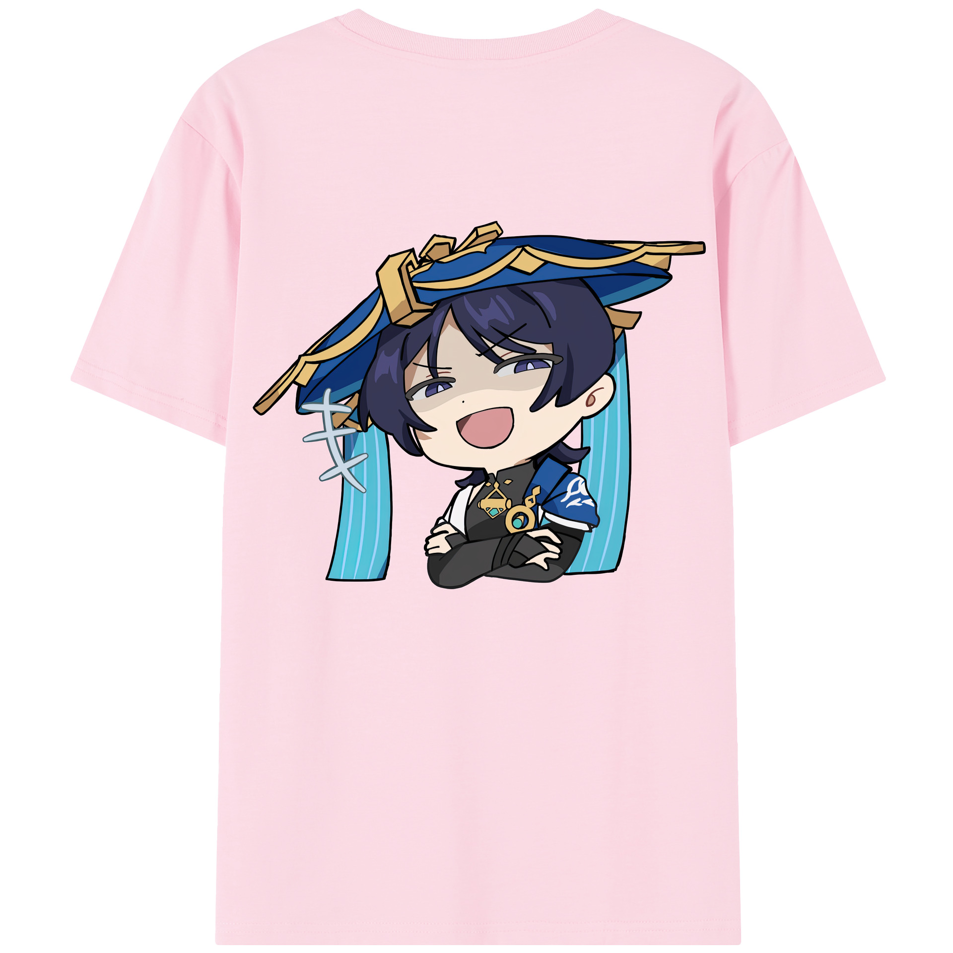 げんし神 さんペい genshin Sanpei 綿100％半袖Tシャツ（背面プリント）