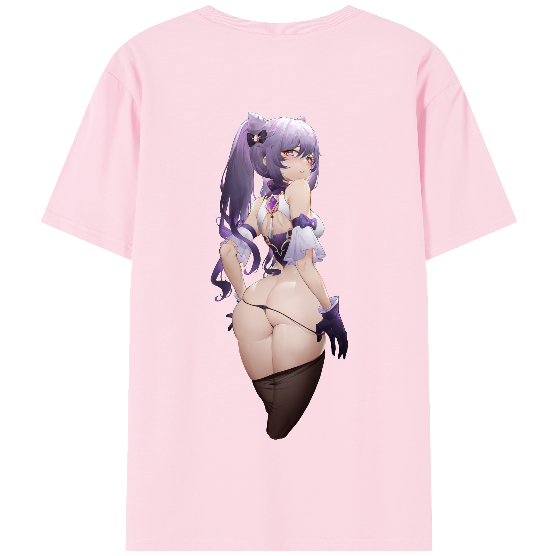 げんし神 刻晴 こくせい genshin Kokusei 綿100％半袖Tシャツ（背面プリント）