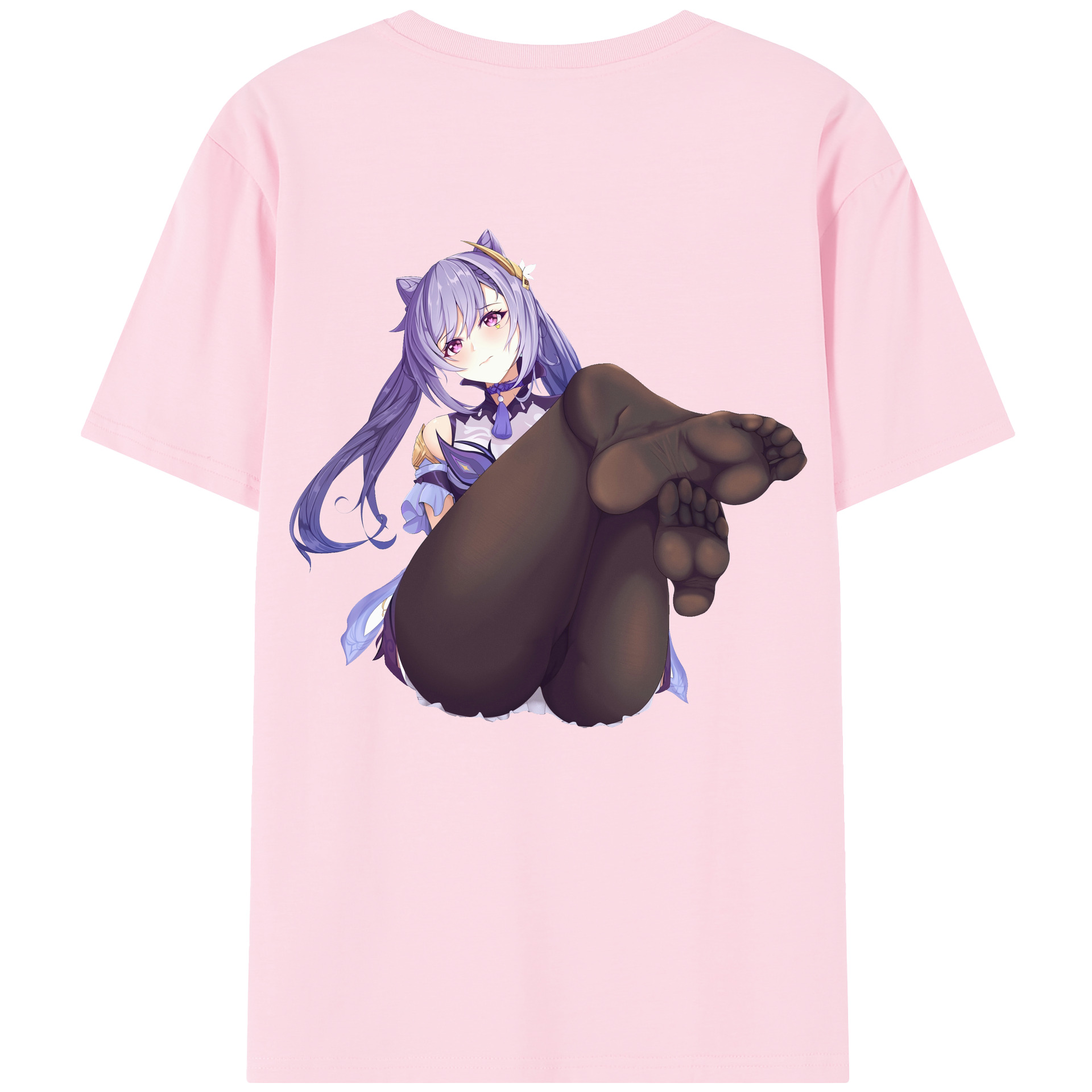 げんし神 刻晴 こくせい genshin Kokusei 綿100％半袖Tシャツ（背面プリント）