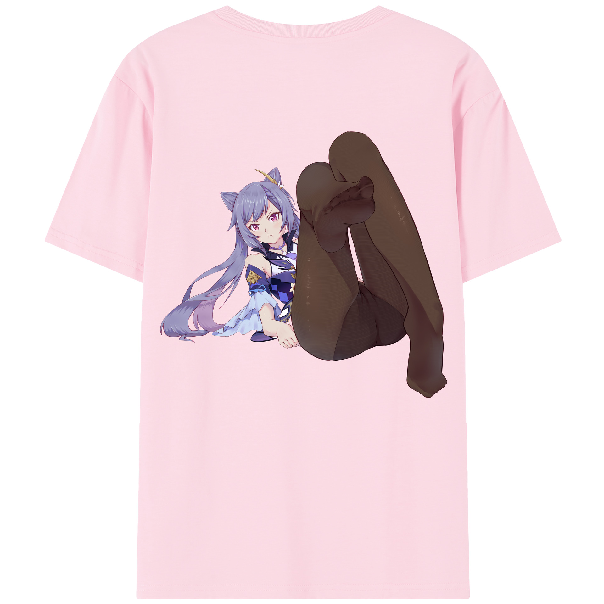 げんし神 刻晴 こくせい genshin Kokusei 綿100％半袖Tシャツ（背面プリント）