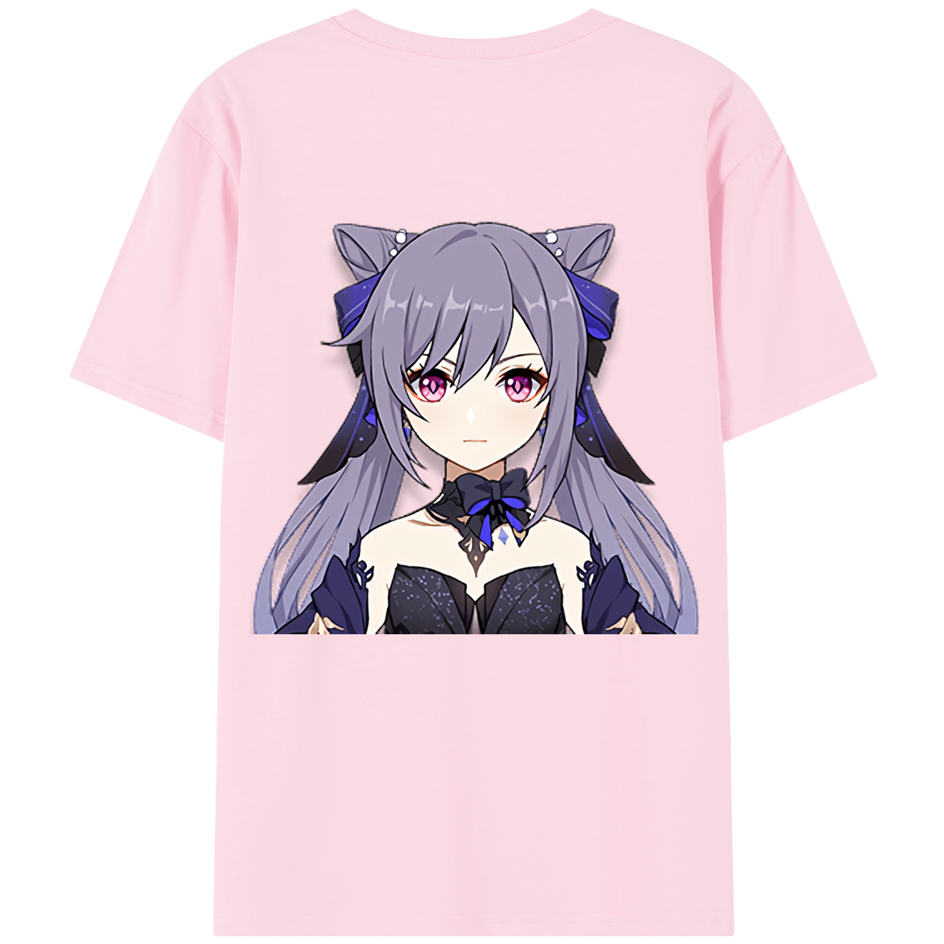 げんし神 刻晴 こくせい genshin Kokusei 綿100％半袖Tシャツ（背面プリント）
