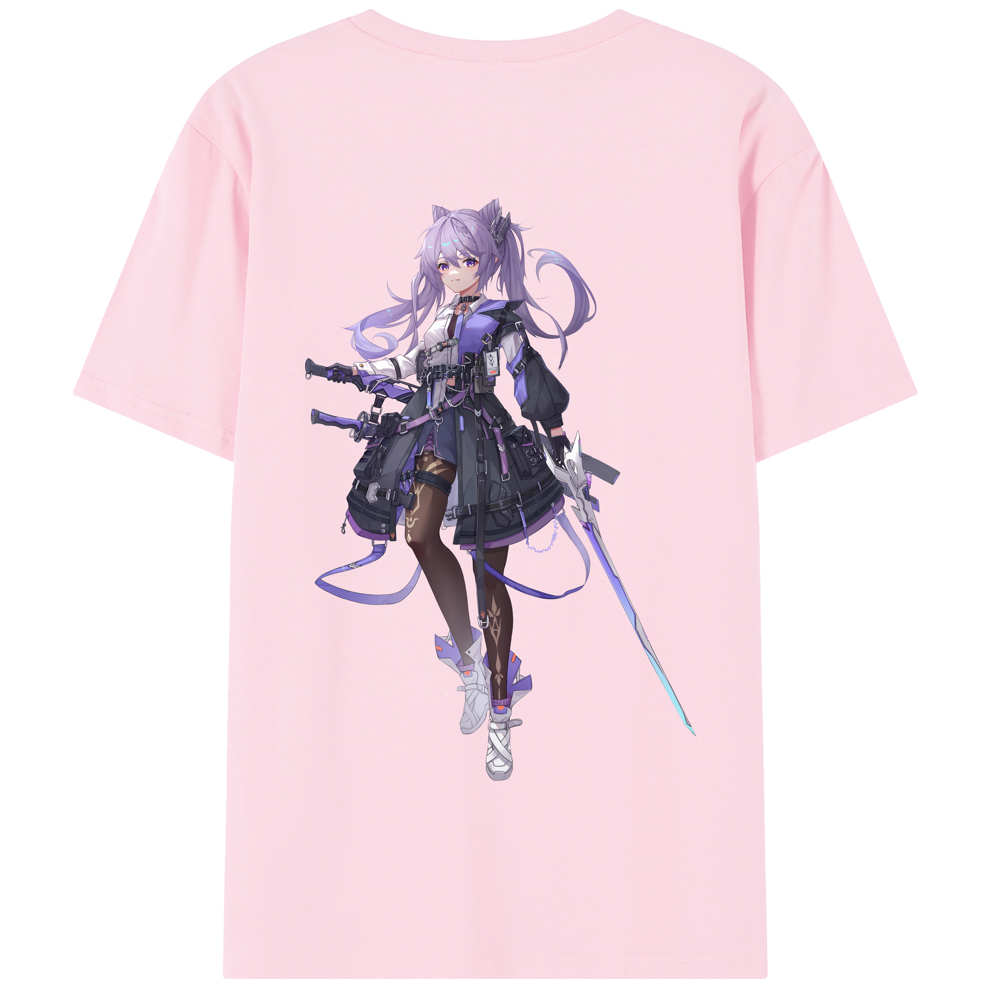 げんし神 刻晴 こくせい genshin Kokusei 綿100％半袖Tシャツ（背面プリント）
