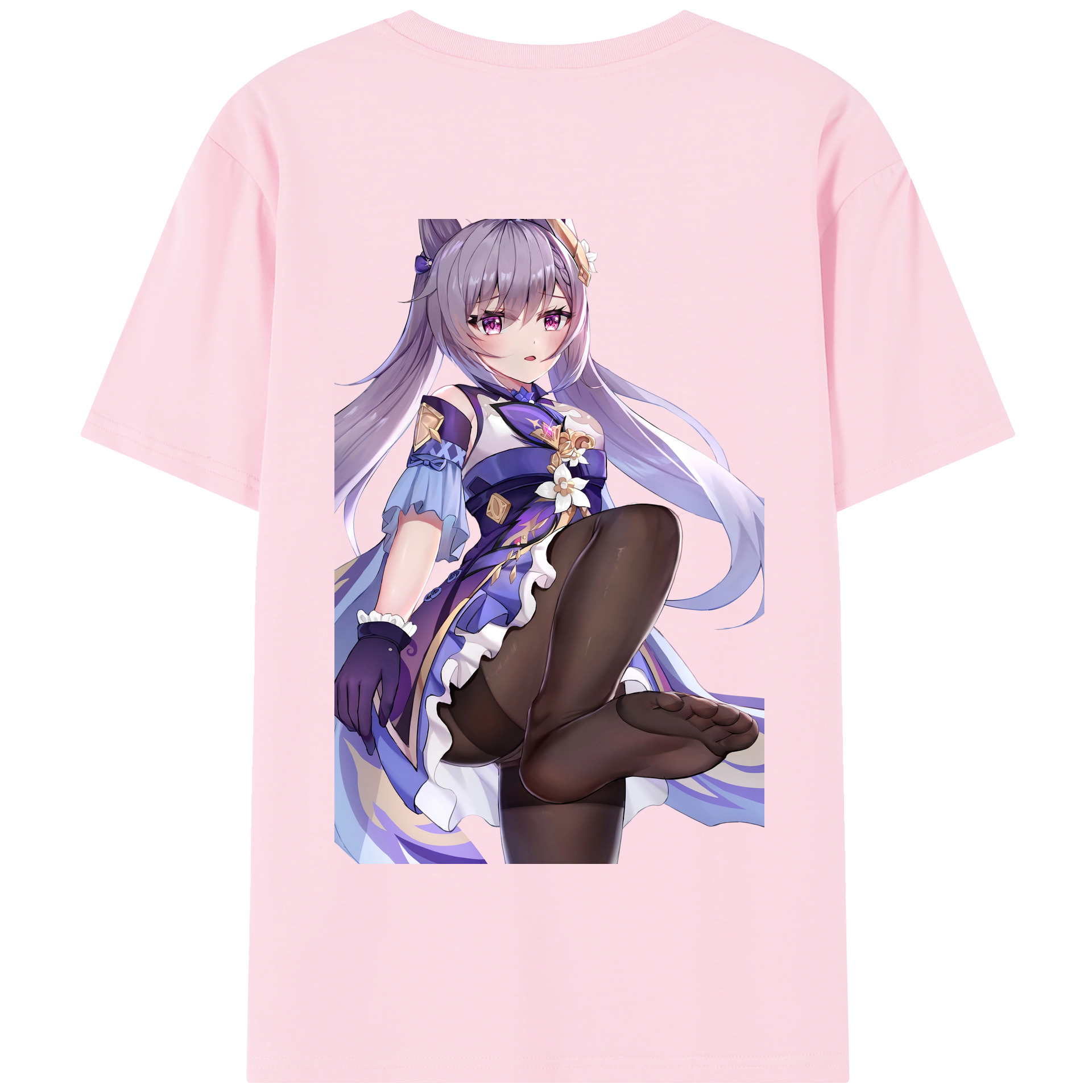 げんし神 刻晴 こくせい genshin Kokusei 綿100％半袖Tシャツ（背面プリント）
