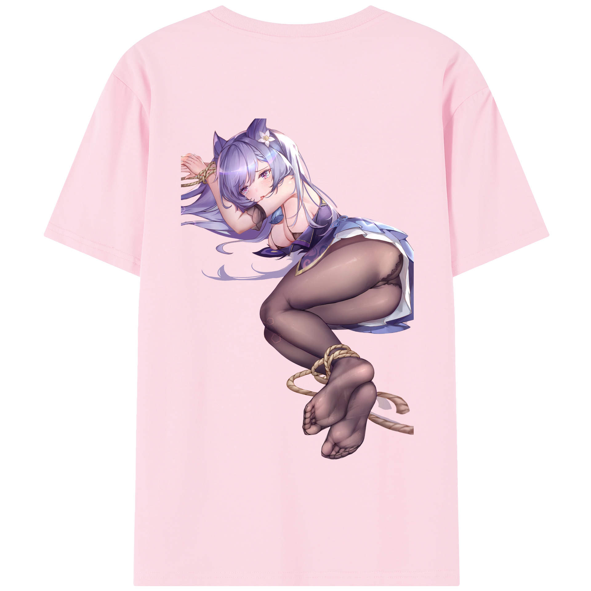 げんし神 刻晴 こくせい genshin Kokusei 綿100％半袖Tシャツ（背面プリント）
